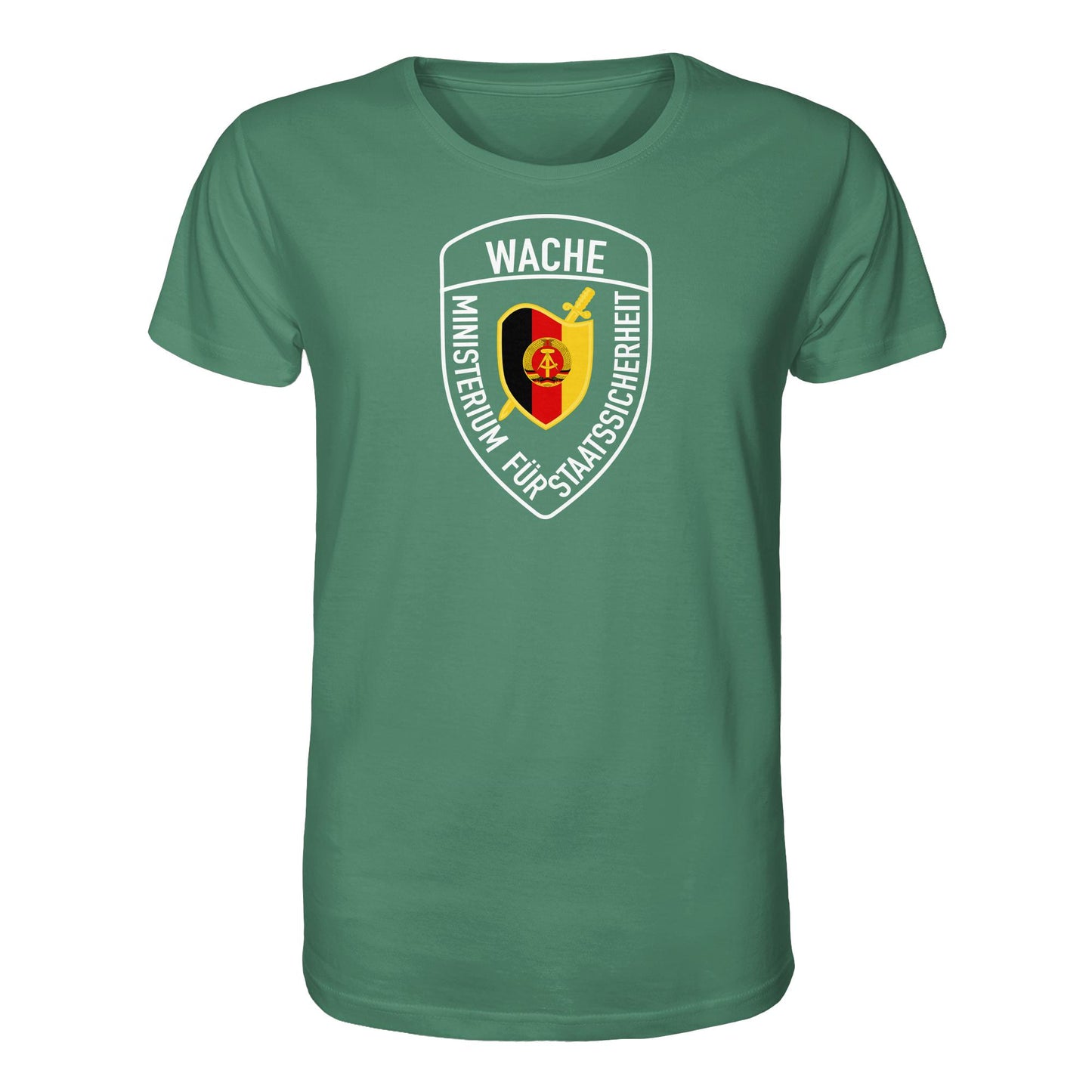 DDR Ostalgie Bio-Shirt Unisex • MINISTERIUM FÜR STAATSSICHERHEIT - WACHE (ORIGINAL SCHILD)