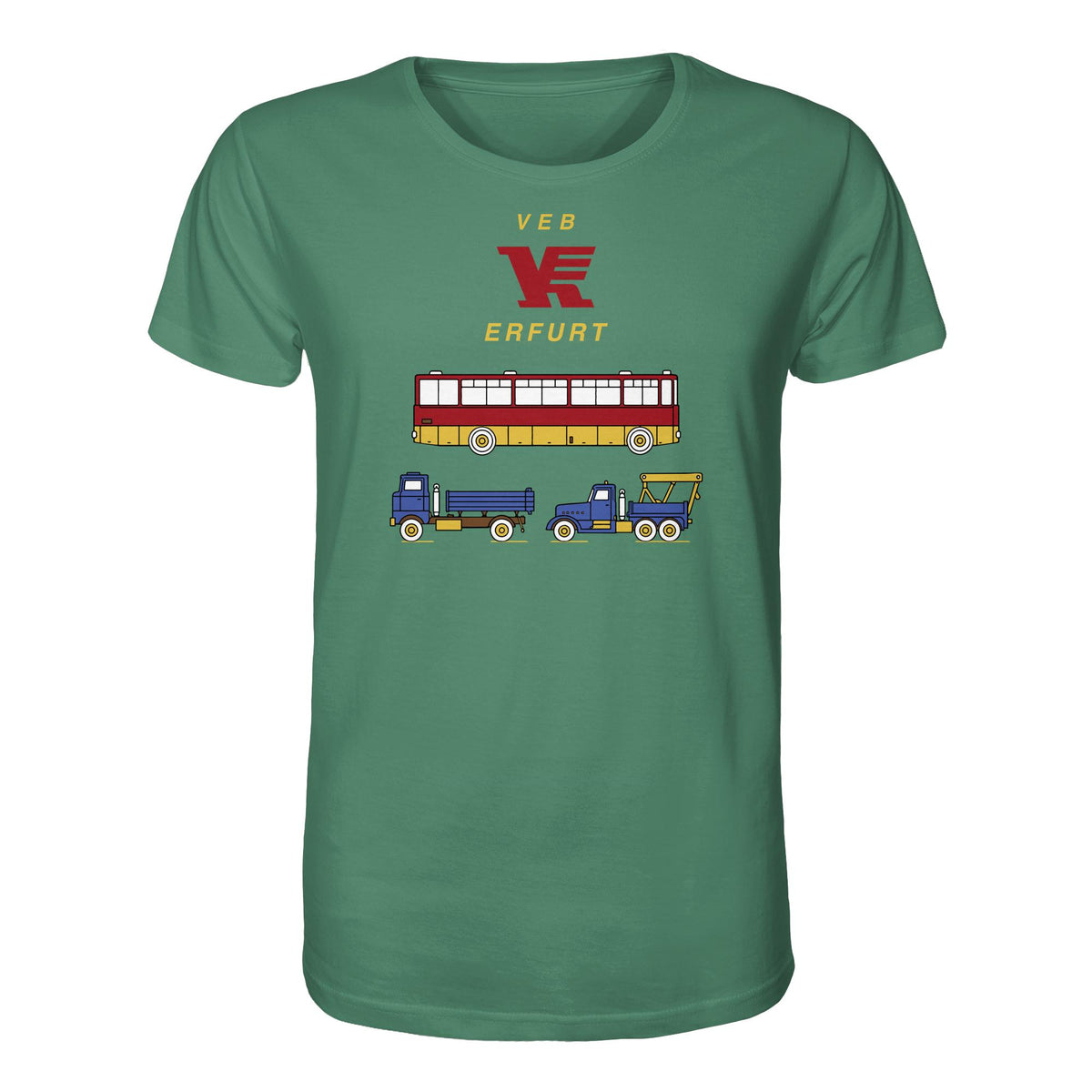DDR Ostalgie Bio-Shirt Unisex • VEB VERKEHRSKOMBINAT ERFURT