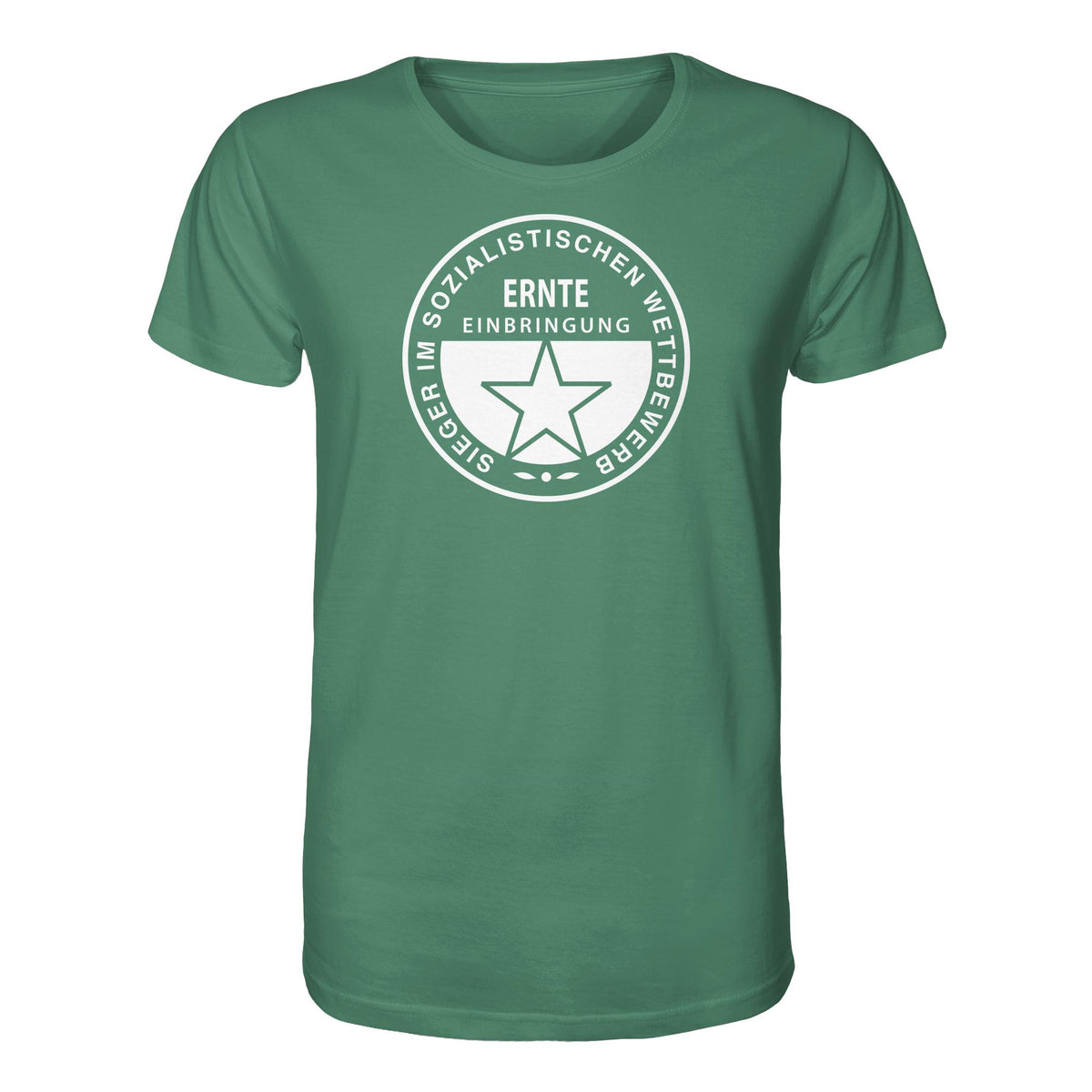DDR Ostalgie Bio-Shirt Unisex • ERNTE-EINBRINGUNG - SIEGER (ORIGINAL-MEDAILLE)