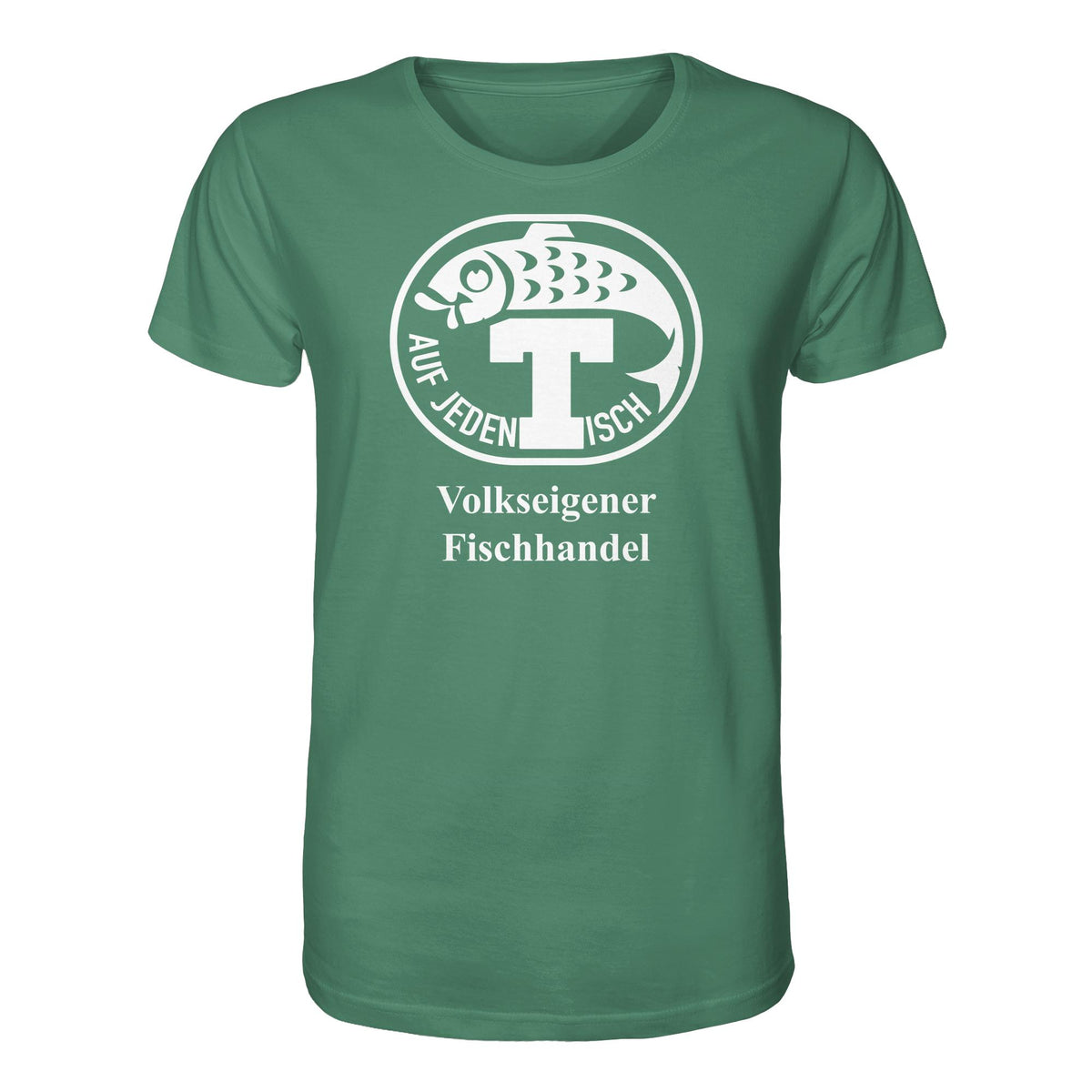 DDR Ostalgie Bio-Shirt Unisex • VEB VOLKSEIGENER FISCHHANDEL