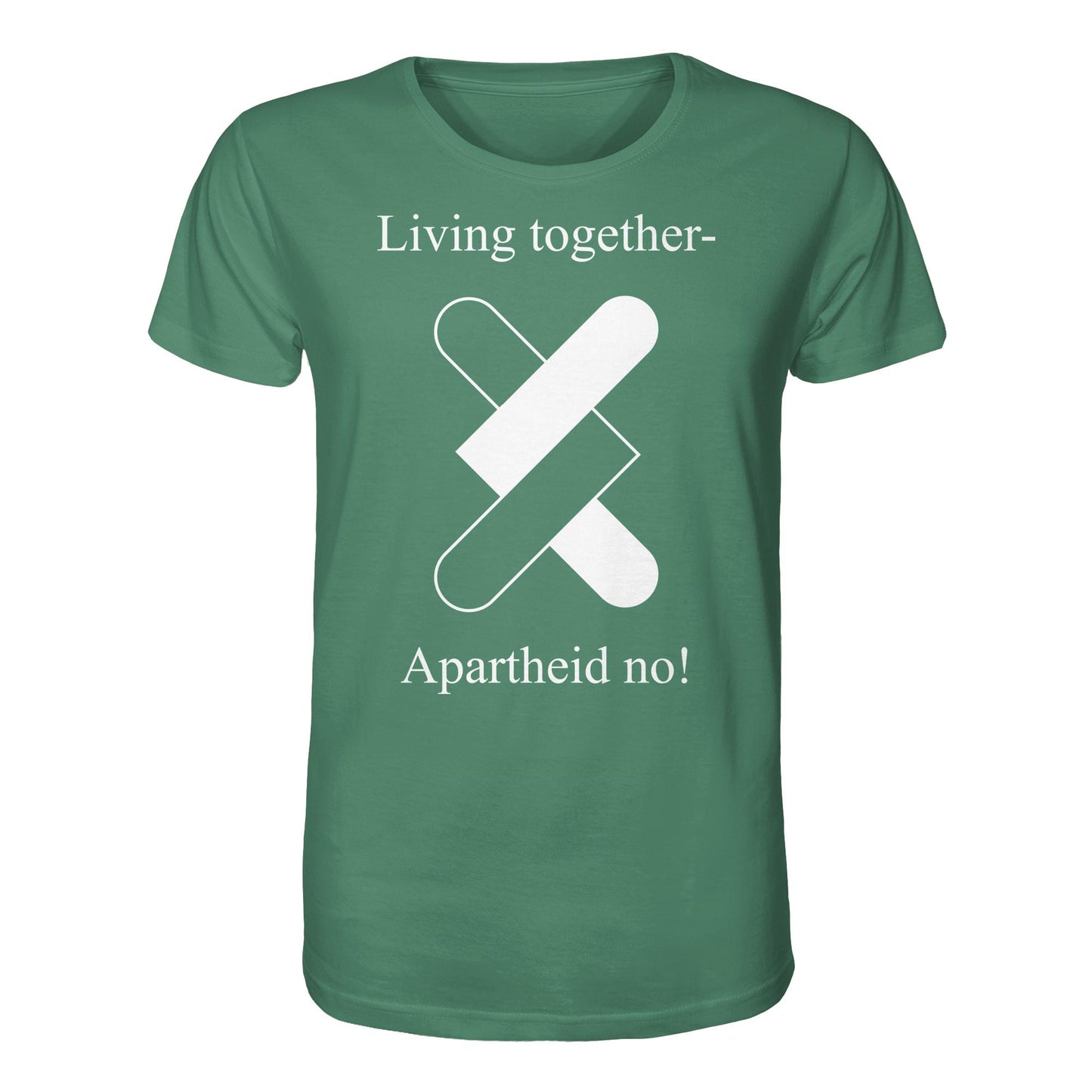 DDR Ostalgie Bio-Shirt Unisex • APARTHEID NO! (ORIGINAL POSTER)