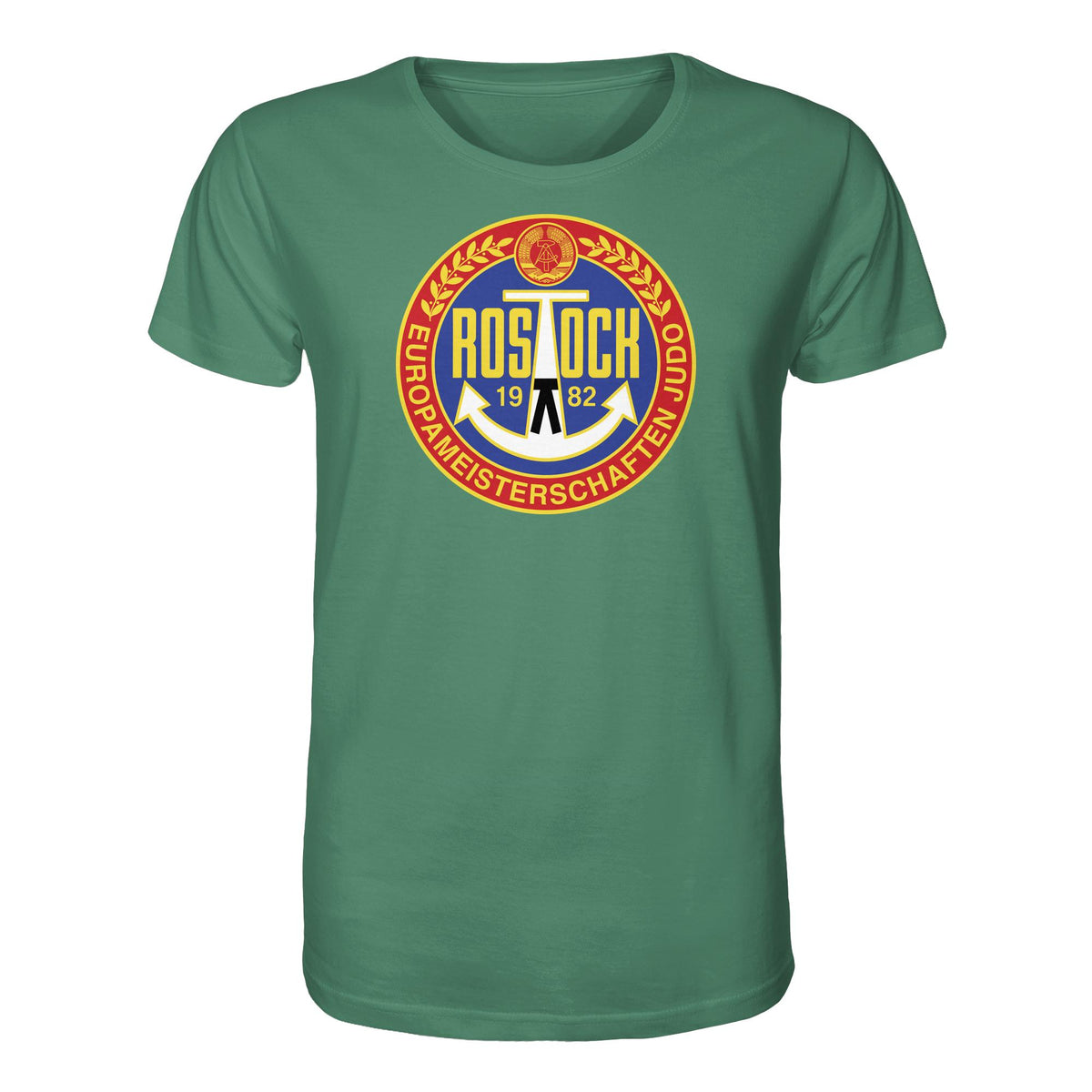 DDR Ostalgie Bio-Shirt Unisex • EUROPAMEISTERSCHAFTEN IM JUDO - ROSTOCK 1982