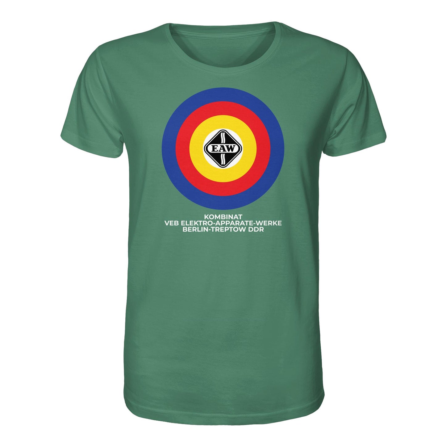 DDR Ostalgie Bio-Shirt Unisex • VEB ELEKTRO-APPARATE-WERKE BERLIN-TREPTOW