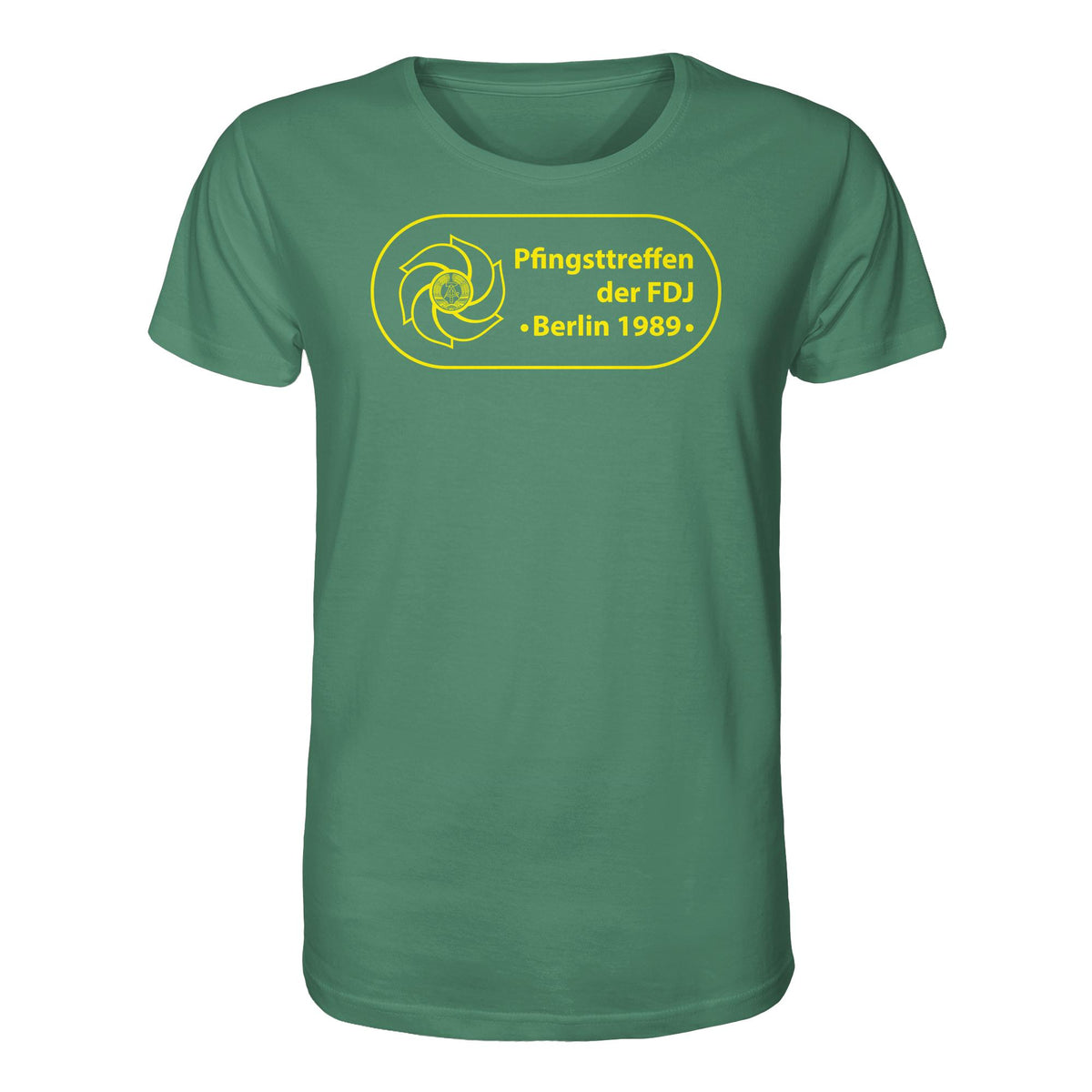 DDR Ostalgie Bio-Shirt Unisex • PFINGSTTREFFEN DER FDJ, BERLIN 1989