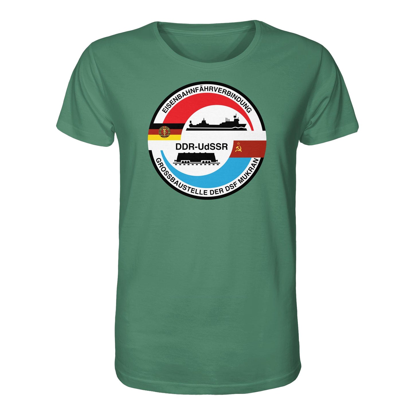 DDR Ostalgie Bio-Shirt Unisex • GROSSBAUSTELLE DER DSF MUKRAN