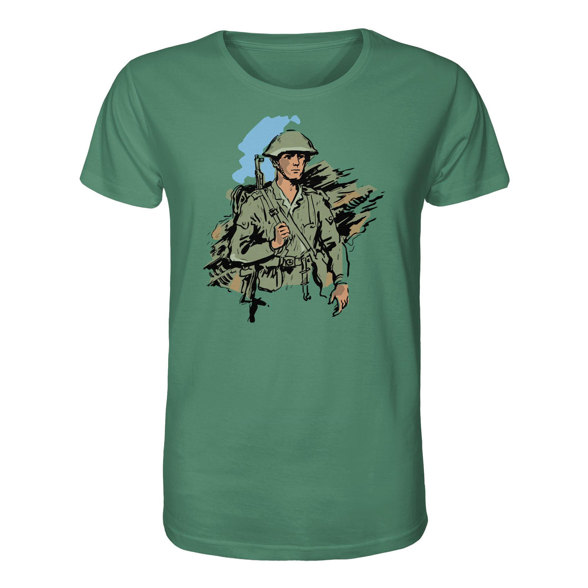 DDR Ostalgie Bio-Shirt Unisex • NVA-SOLDAT (ORIGINAL-ILLUSTRATION)