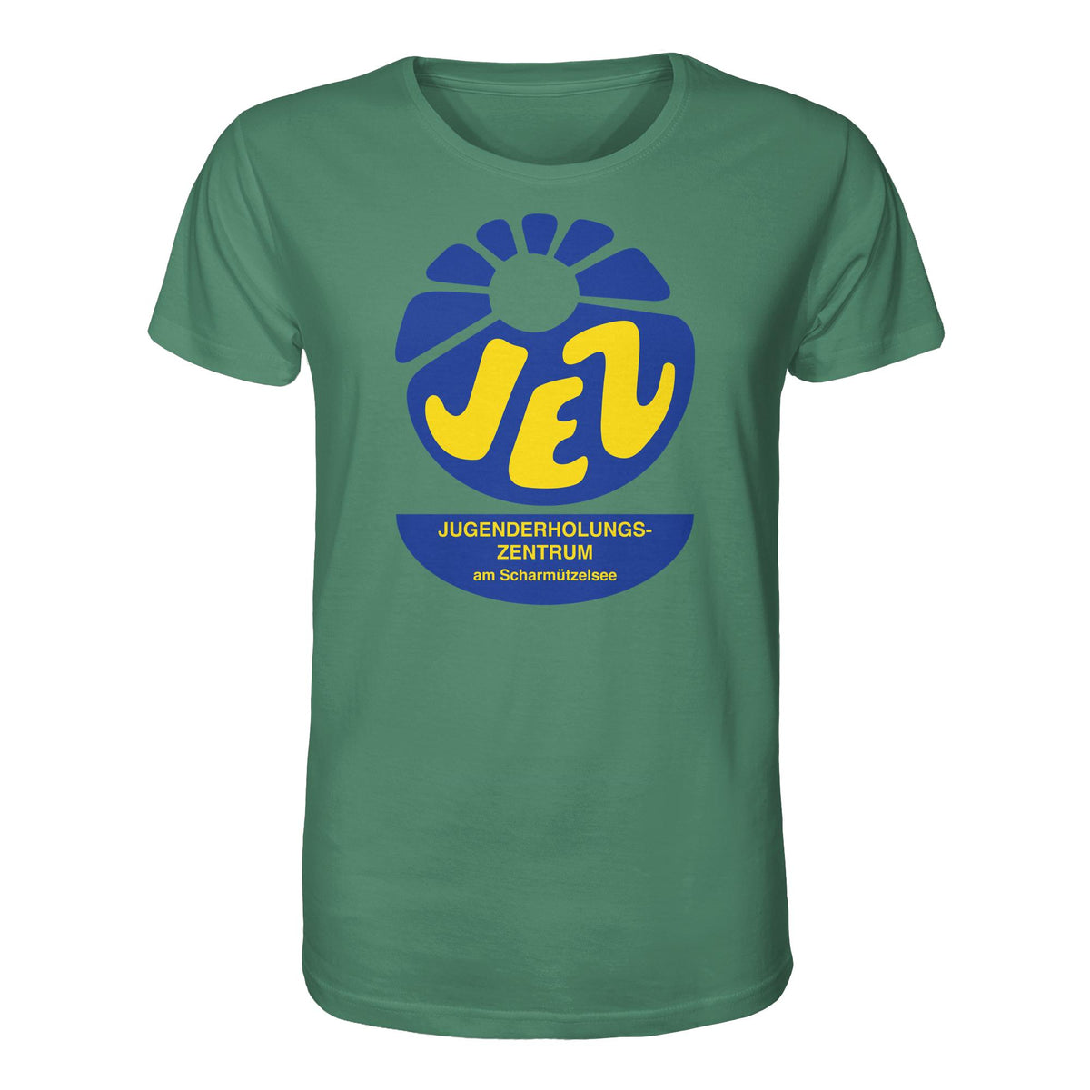 DDR Ostalgie Bio-Shirt Unisex • JEZ - JUGENDERHOLUNGSZENTRUM SCHARMÜTZELSEE
