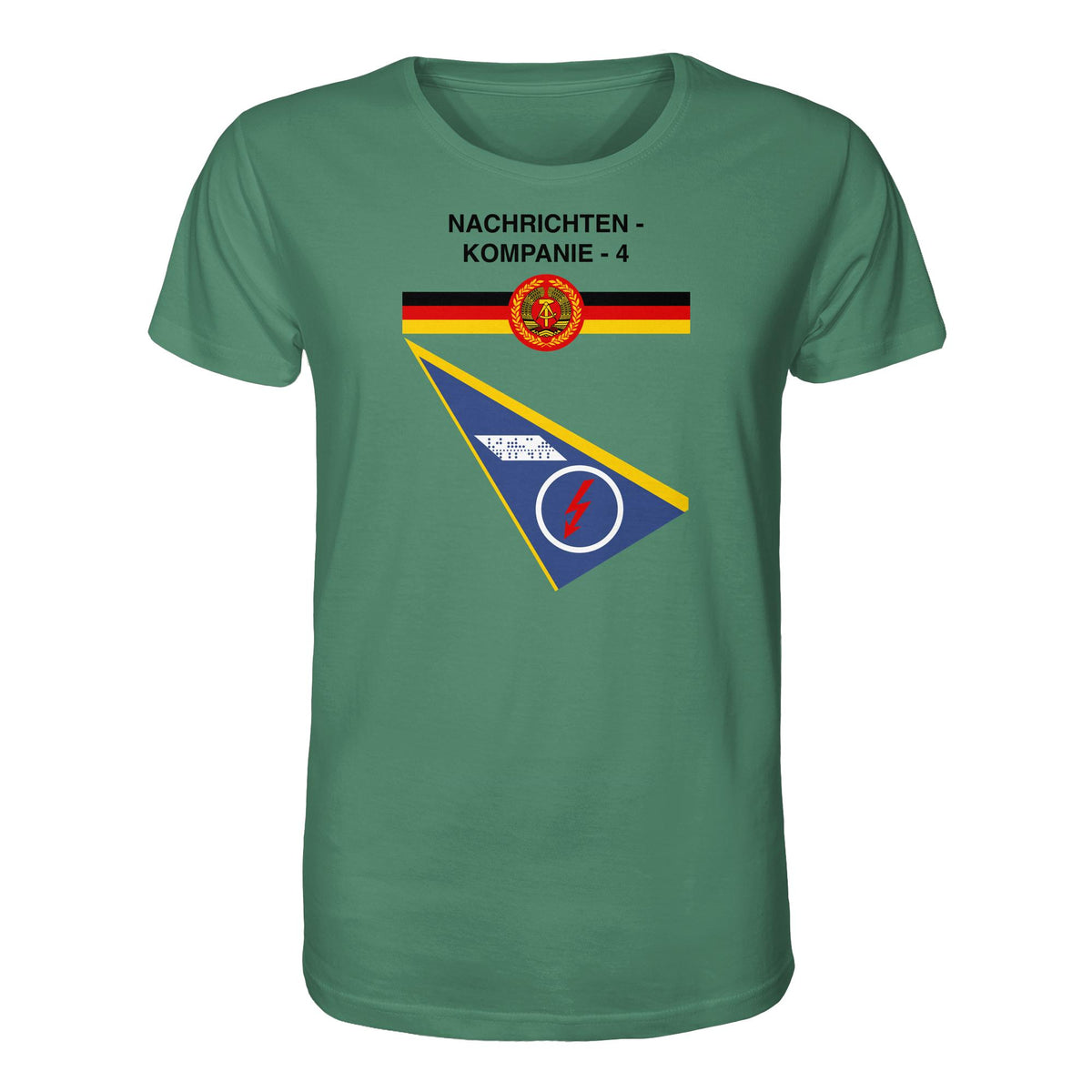 DDR Ostalgie Bio-Shirt Unisex • NVA - NACHRICHTENKOMPANIE 4