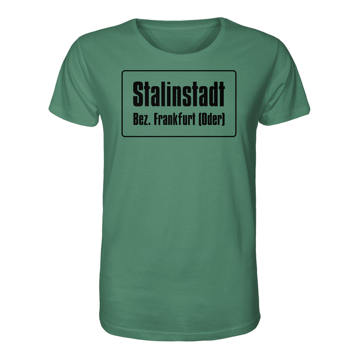 DDR Ostalgie Bio-Shirt Unisex • STALINSTADT - EISENHÜTTENKOMBINAT OST EKO (ORIGINAL-SCHILD)