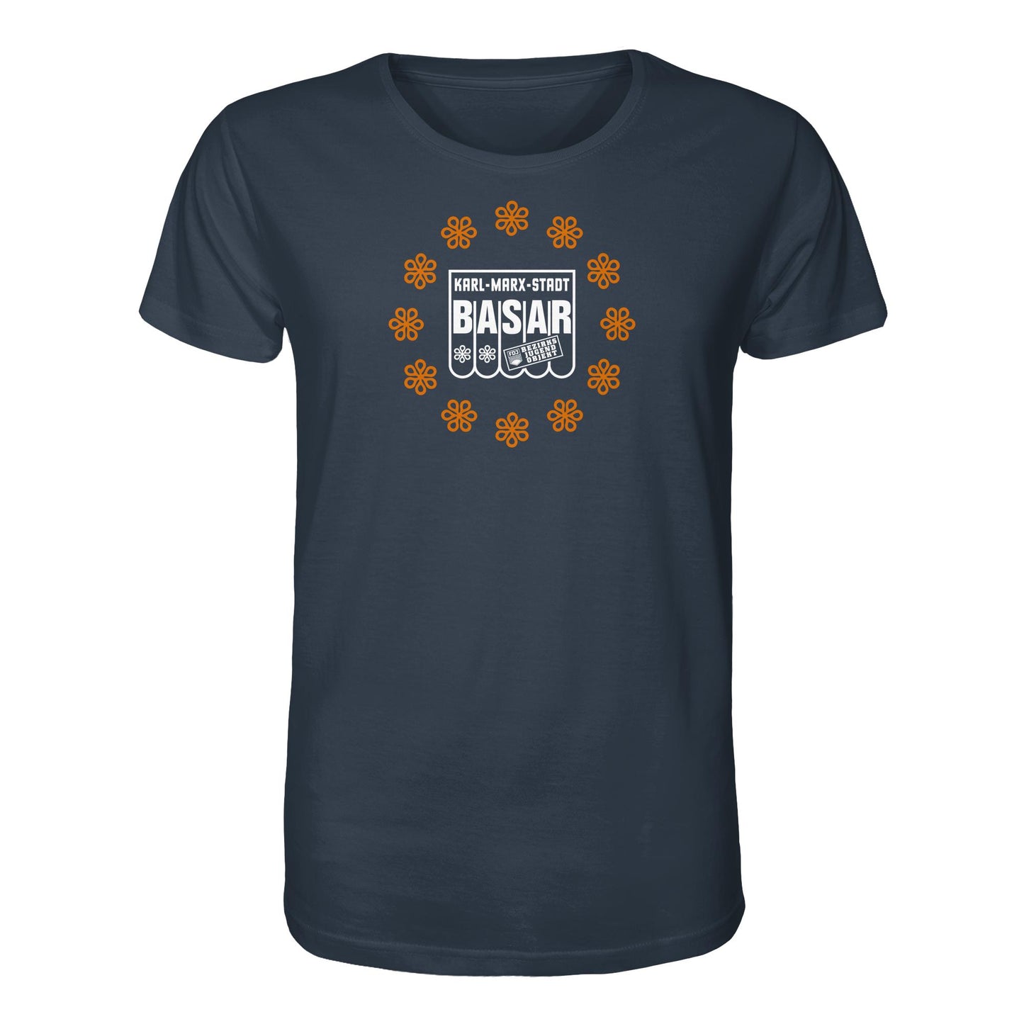 DDR Ostalgie Bio-Shirt Unisex • BASAR KARL MARX STADT - FDJ JUGENDOBJEKT