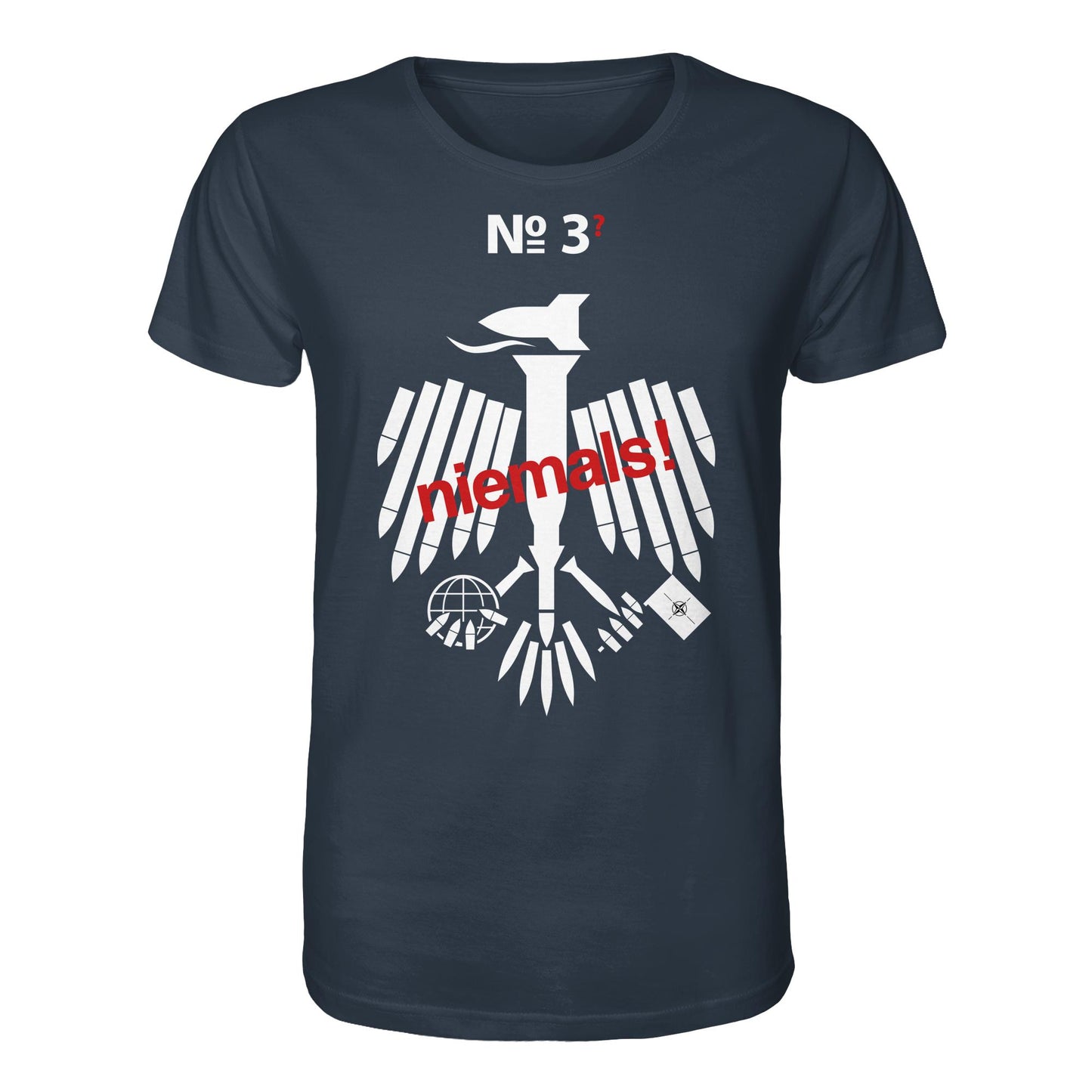 DDR Ostalgie Bio-Shirt Unisex • 3. WELTKRIEG NIEMALS! ANTI-NATO (ORIGINAL POSTER)