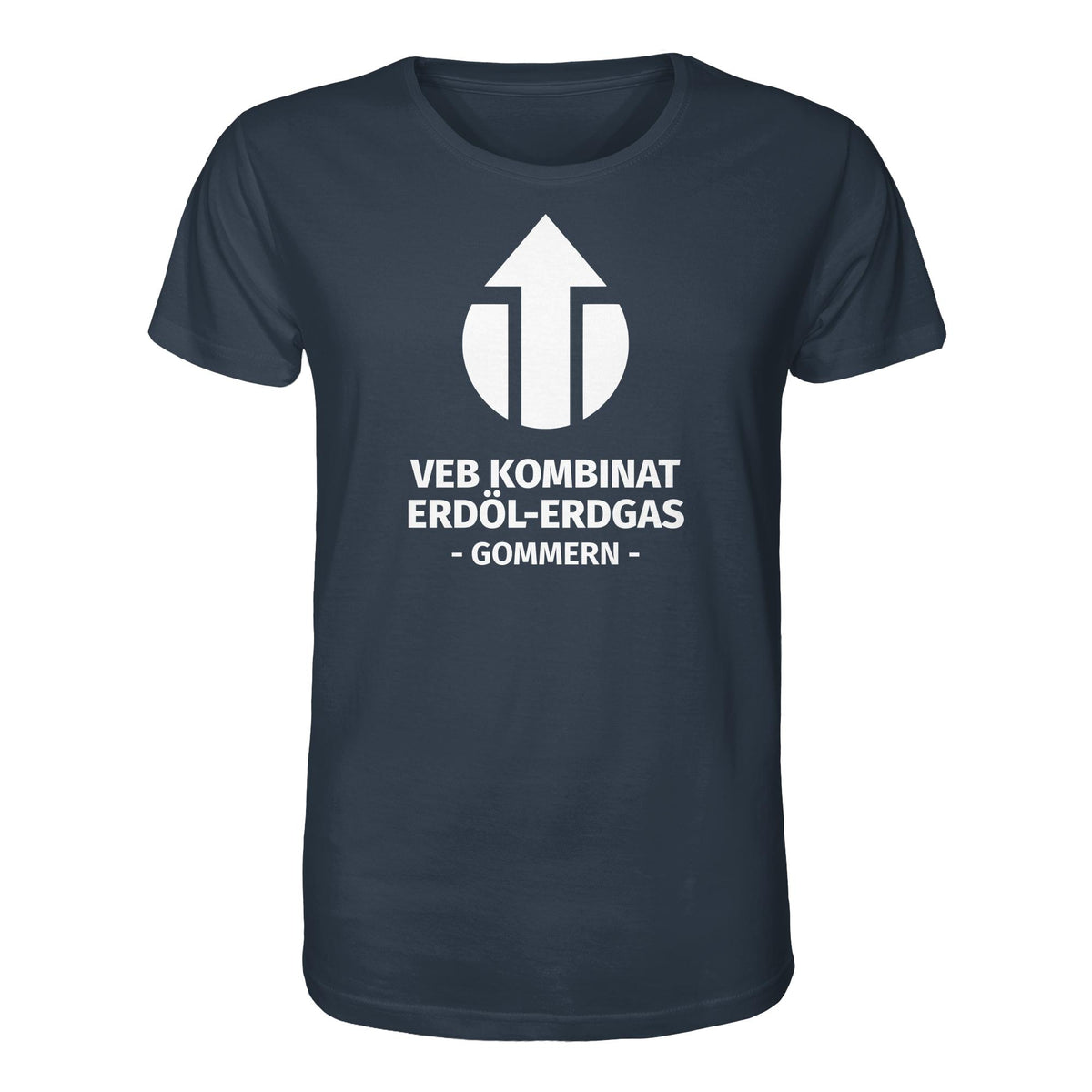 DDR Ostalgie Bio-Shirt Unisex • VEB KOMBINAT ERDÖL-ERDGAS GOMMERN