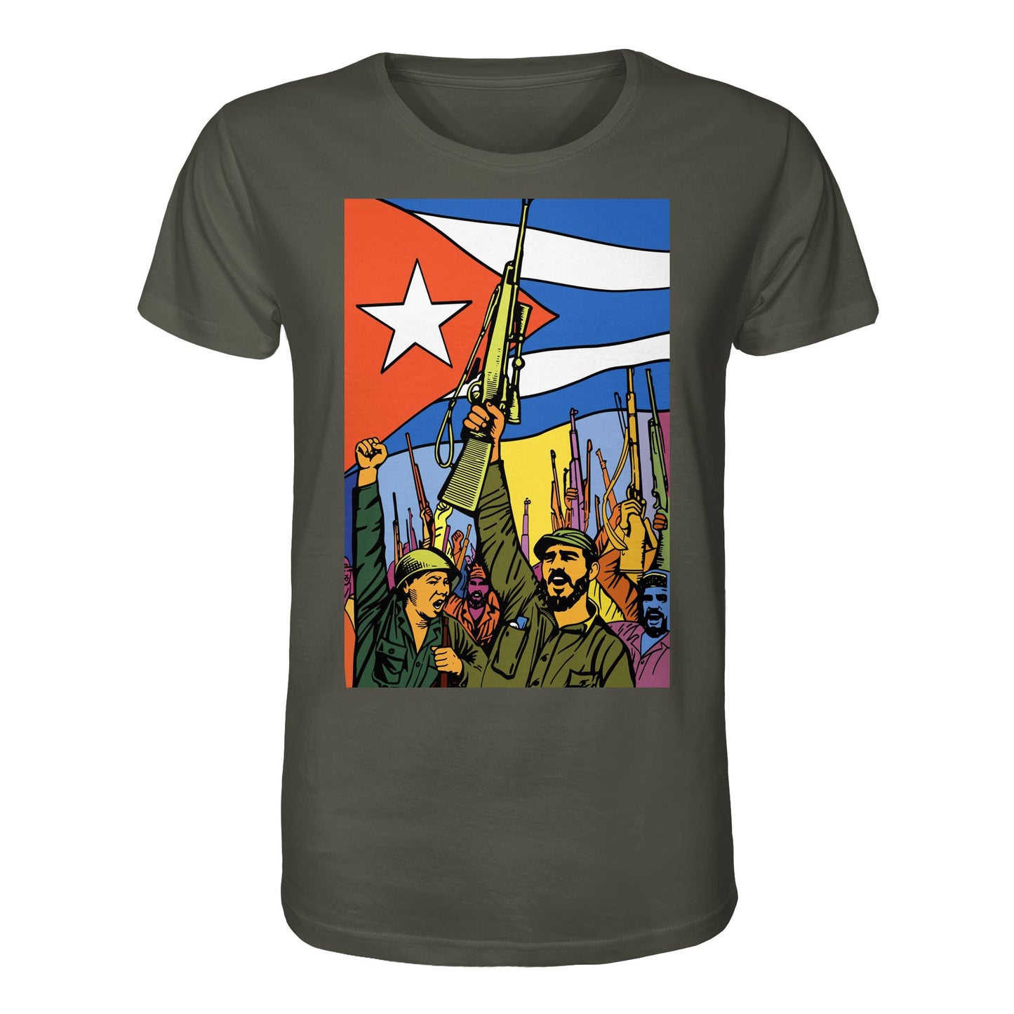DDR Ostalgie Bio-Shirt Unisex • KUBANISCHE REVOLUTION (ORIGINAL POSTER)