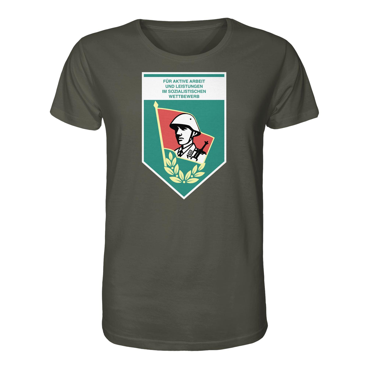 DDR Ostalgie Bio-Shirt Unisex • FÜR AKTIVE LEISTUNG UND ARBEIT (ORIGINAL WIMPEL)