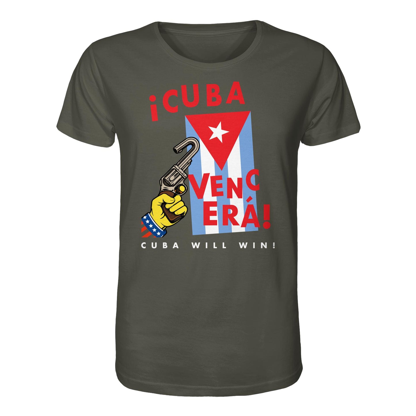 DDR Ostalgie Bio-Shirt Unisex • VENCERÁ! CUBA WILL WIN! (ORIGINAL POSTER KUBA)