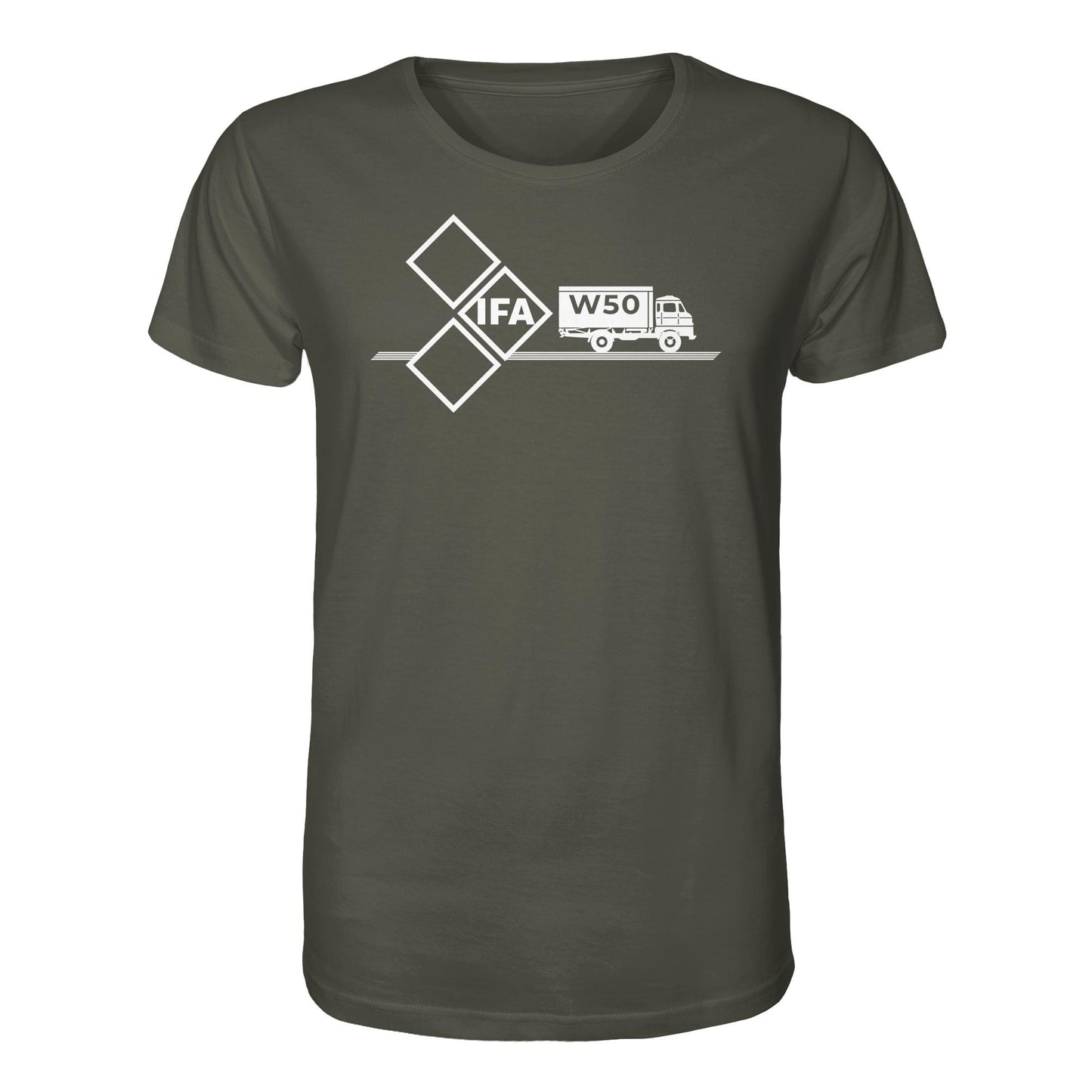 DDR Ostalgie Bio-Shirt Unisex • IFA W50 (ORIGINAL SCHILD)