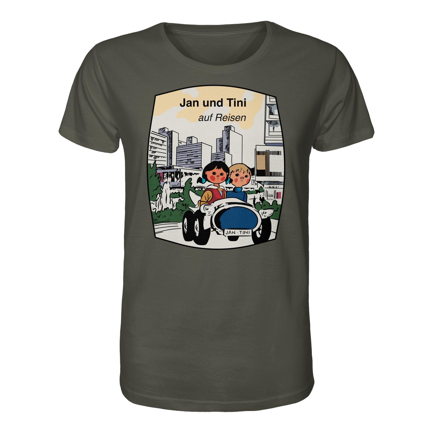 DDR Ostalgie Bio-Shirt Unisex • JAN UND TINI AUF REISEN (ORIGINAL QUARTETT)