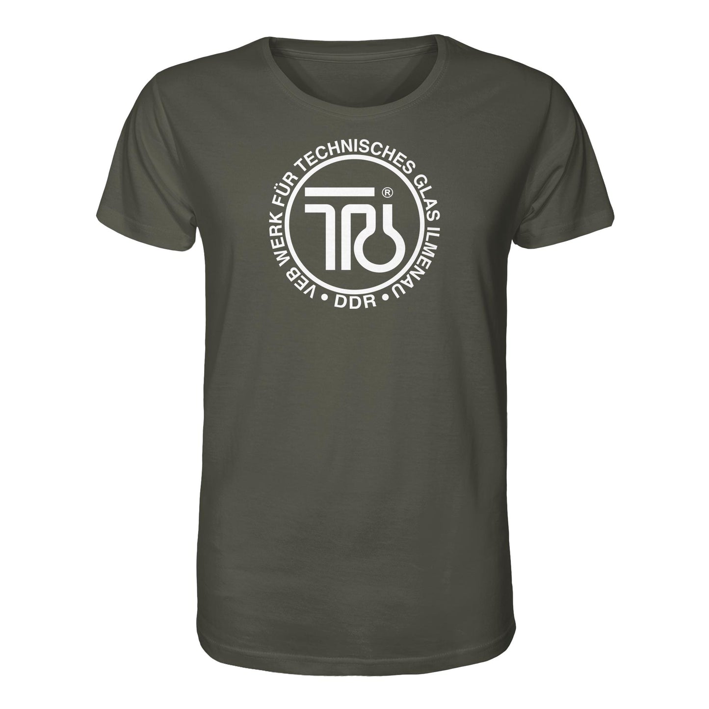 DDR Ostalgie Bio-Shirt Unisex • VEB WERK FÜR TECHNISCHES GLAS ILMENAU