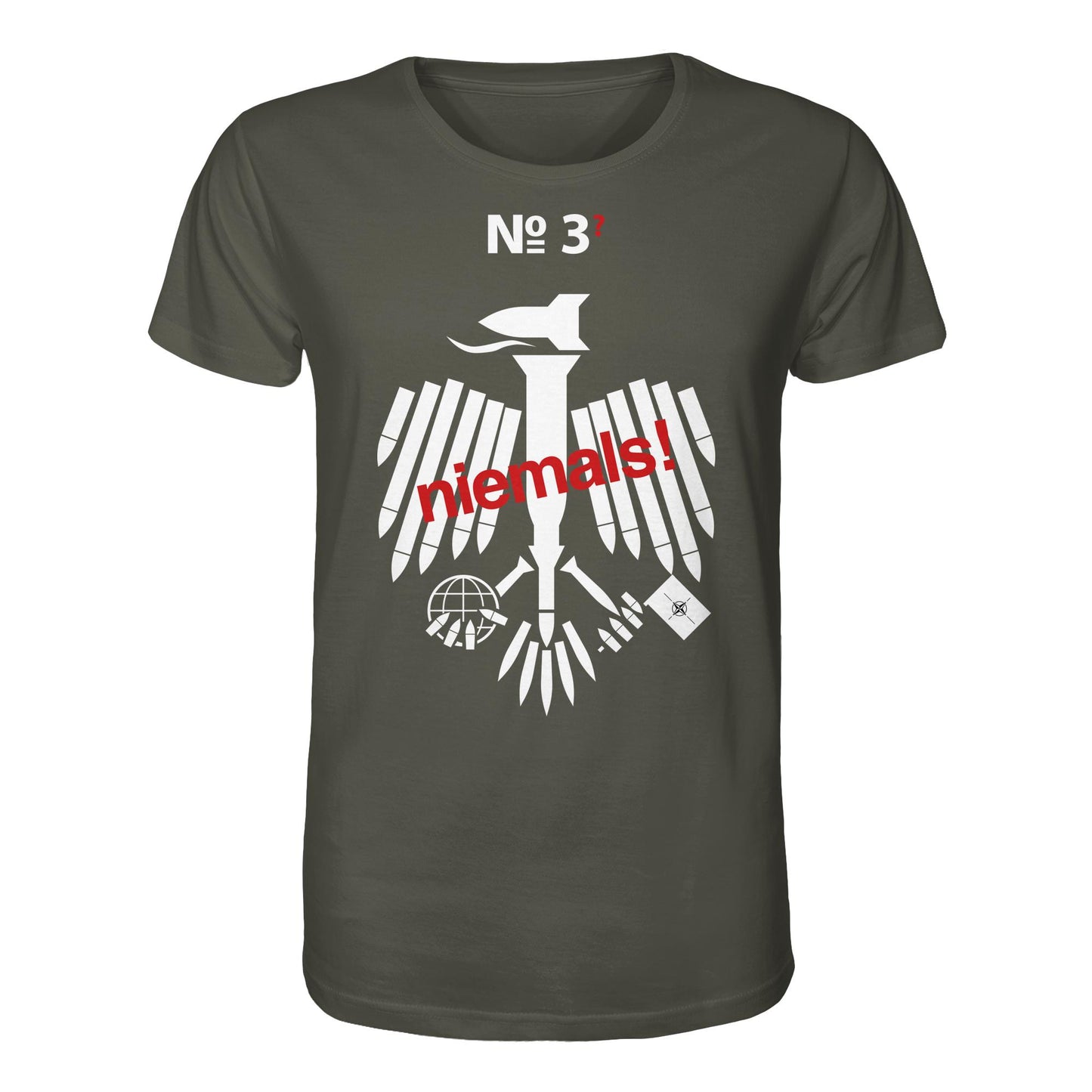 DDR Ostalgie Bio-Shirt Unisex • 3. WELTKRIEG NIEMALS! ANTI-NATO (ORIGINAL POSTER)