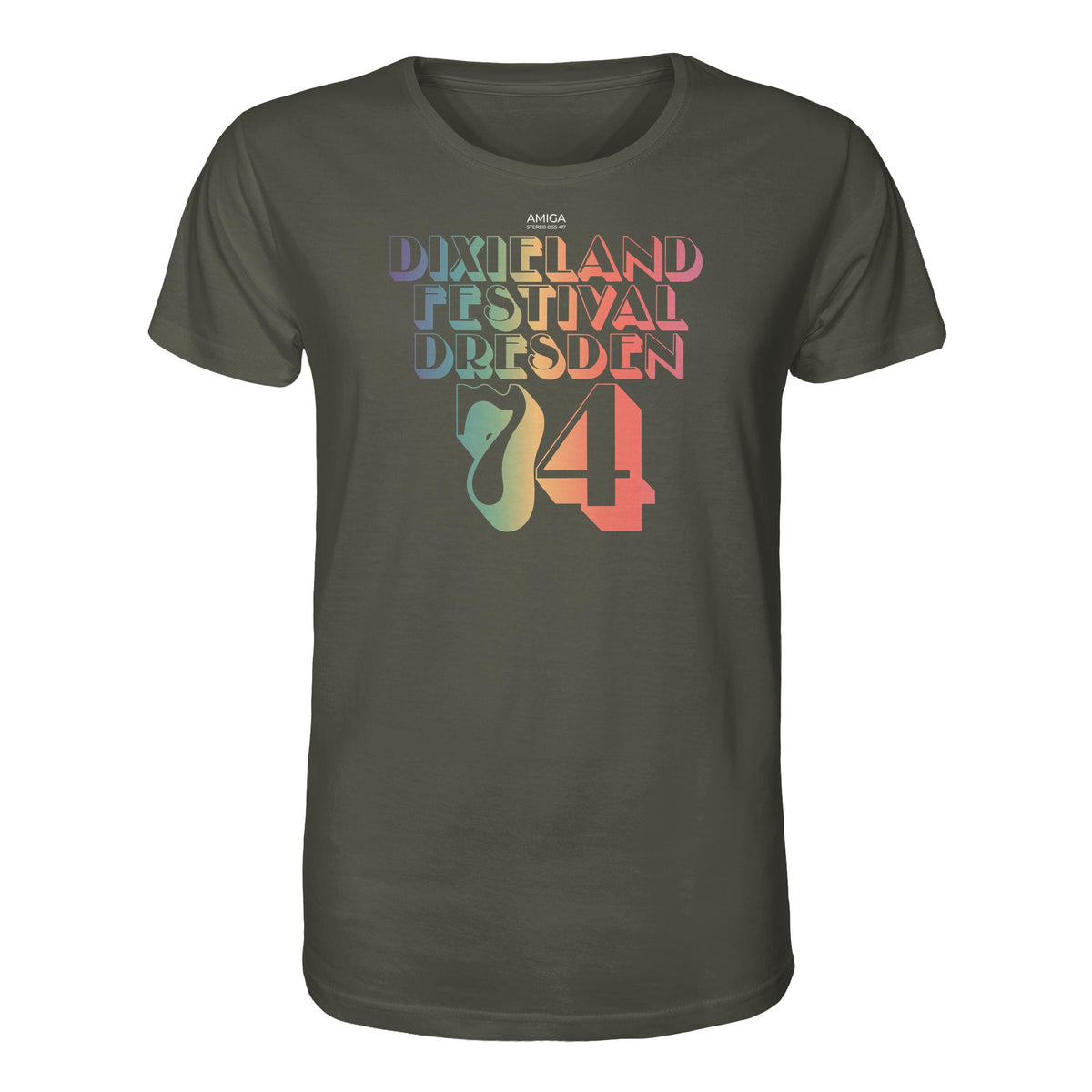 DDR Ostalgie Bio-Shirt Unisex • DIXIELAND FESTIVAL DRESDEN 1974 (ORIGINAL-PLATTE)