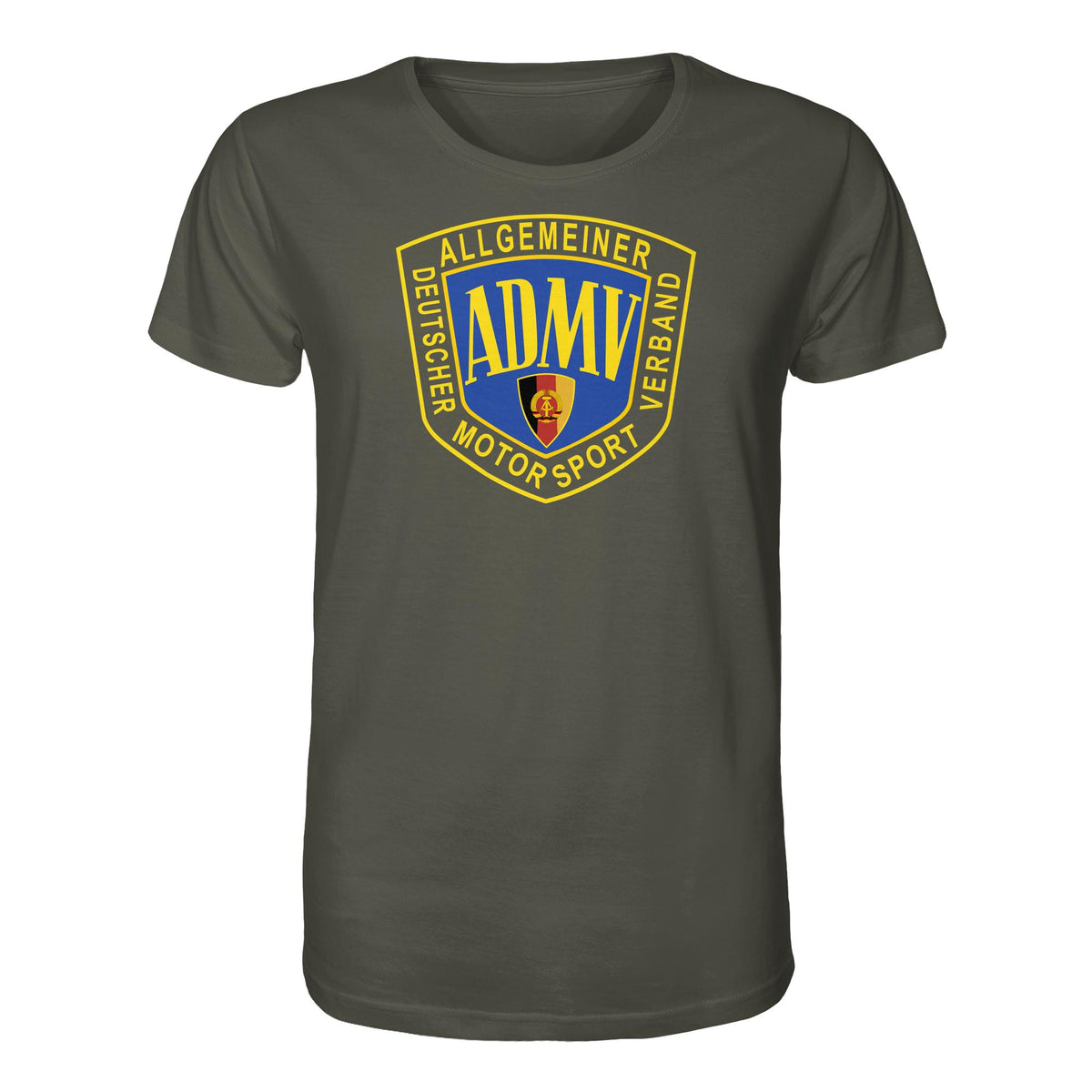 DDR Ostalgie Bio-Shirt Unisex • ADMV MOTORSPORTVERBAND DER DDR