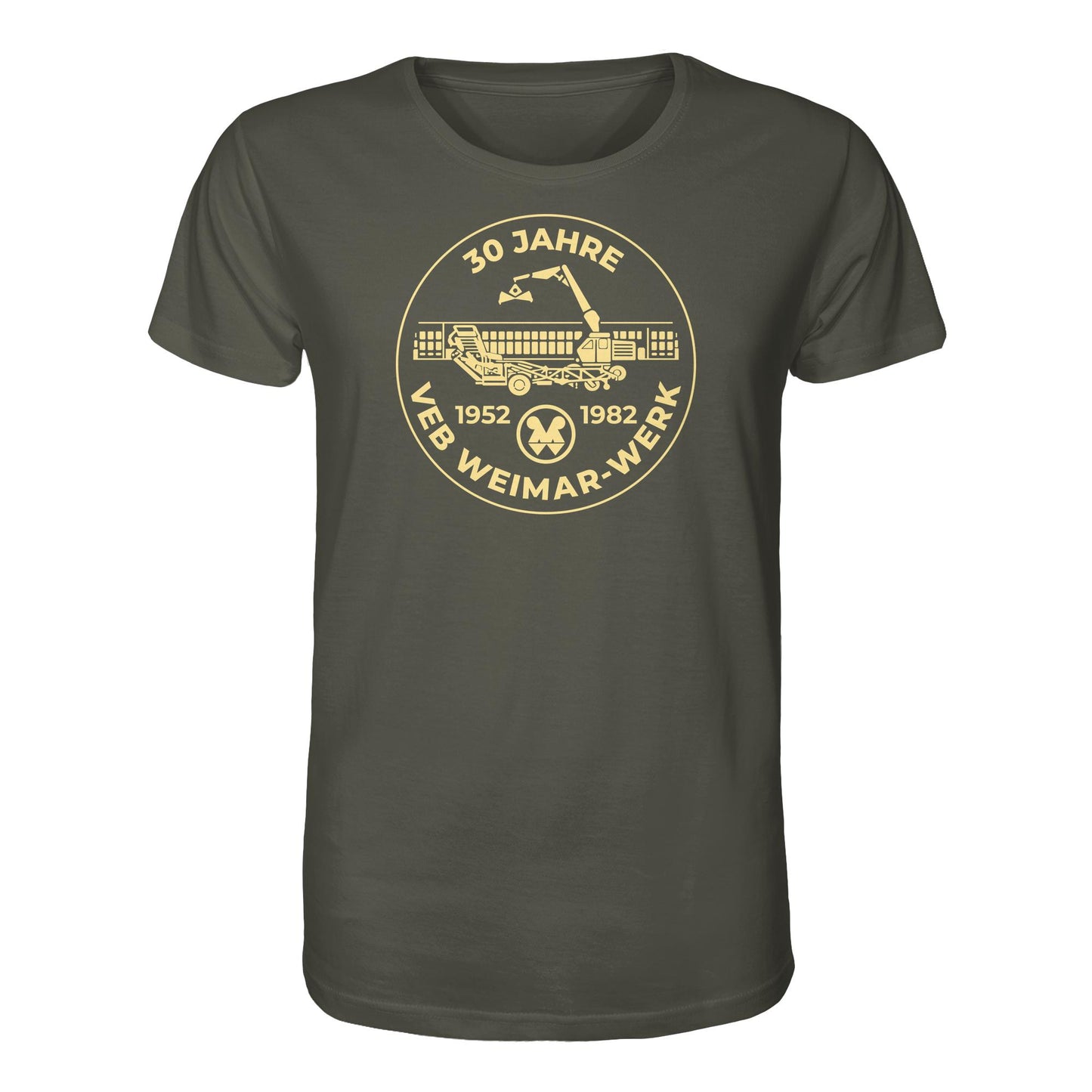 DDR Ostalgie Bio-Shirt Unisex • 30 JAHRE VEB WEIMAR-WERK