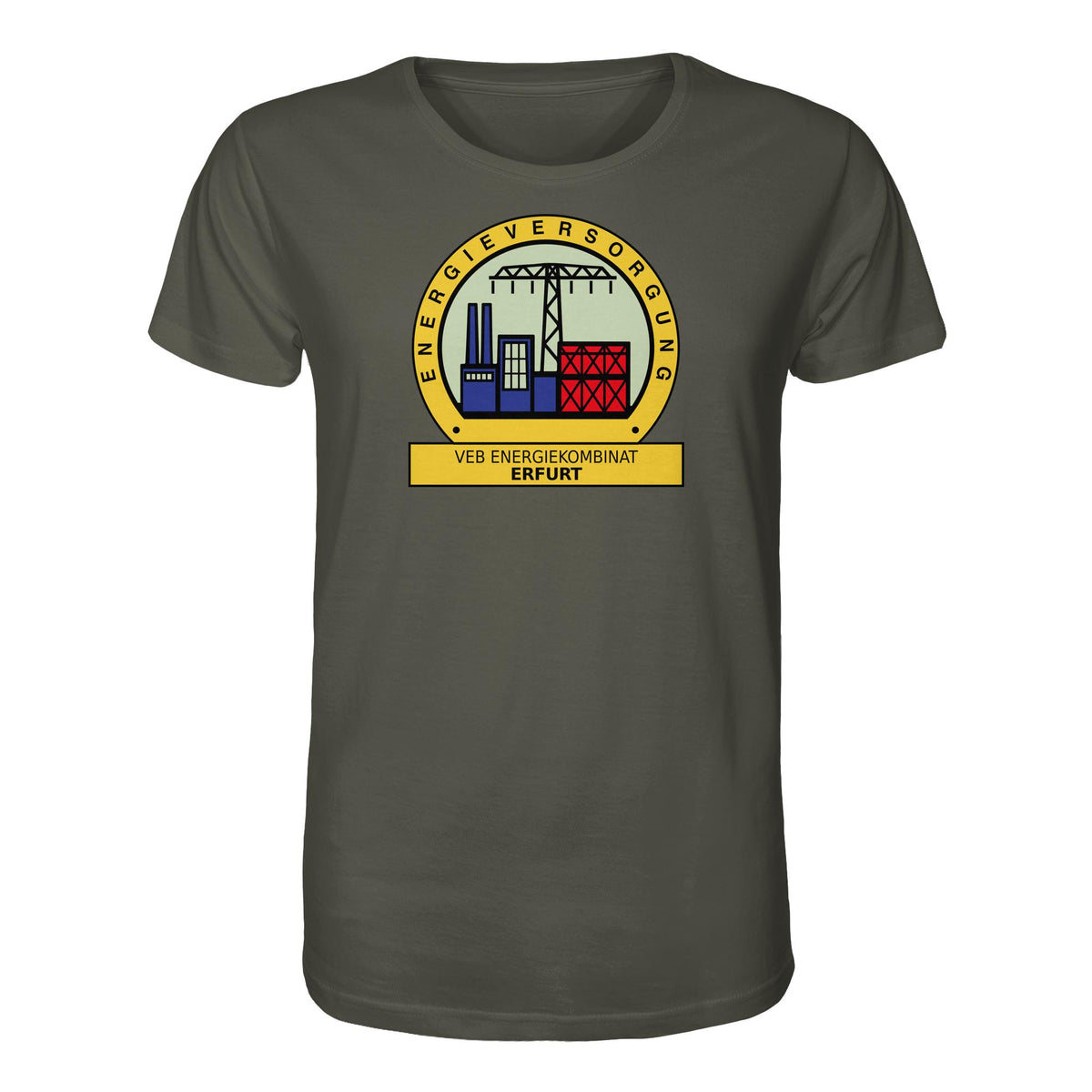 DDR Ostalgie Bio-Shirt Unisex • VEB ENERGIEKOMBINAT ERFURT