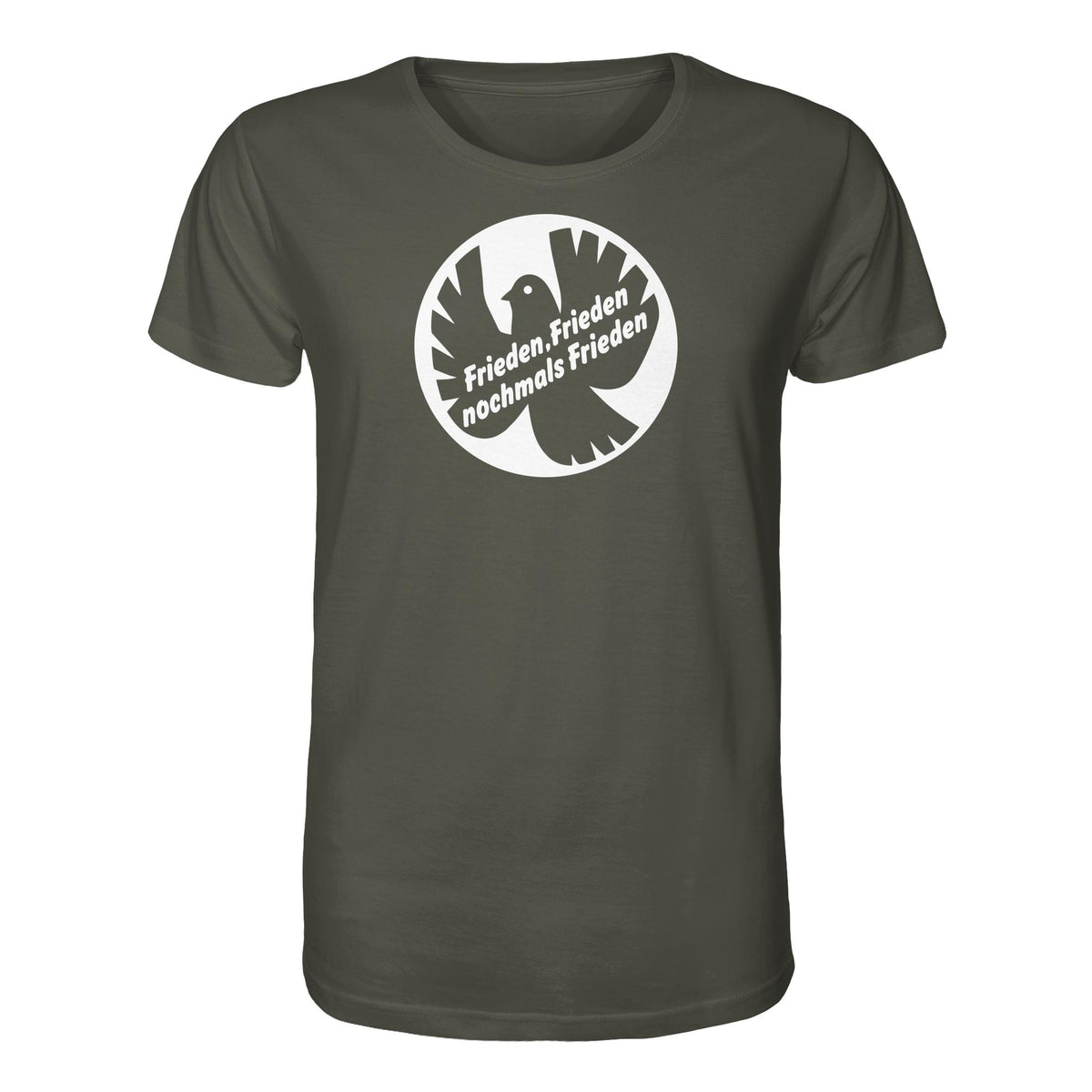 DDR Ostalgie Bio-Shirt Unisex • FRIEDEN, FRIEDEN NOCHMALS FRIEDEN (ORIGINAL BANNER)