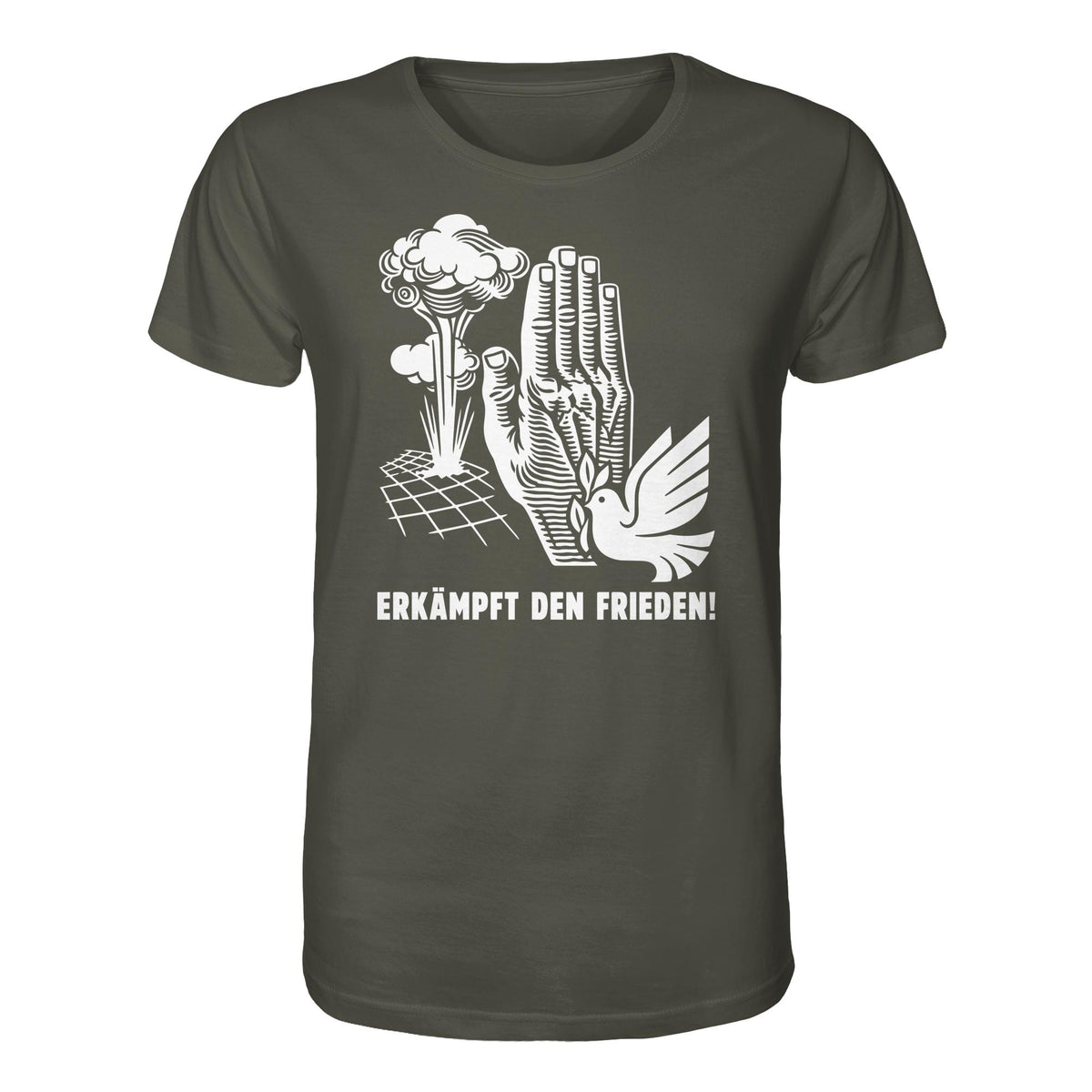 DDR Ostalgie Bio-Shirt Unisex • ERKÄMPFT DEN FRIEDEN! (ORIGINAL-PLAKAT)