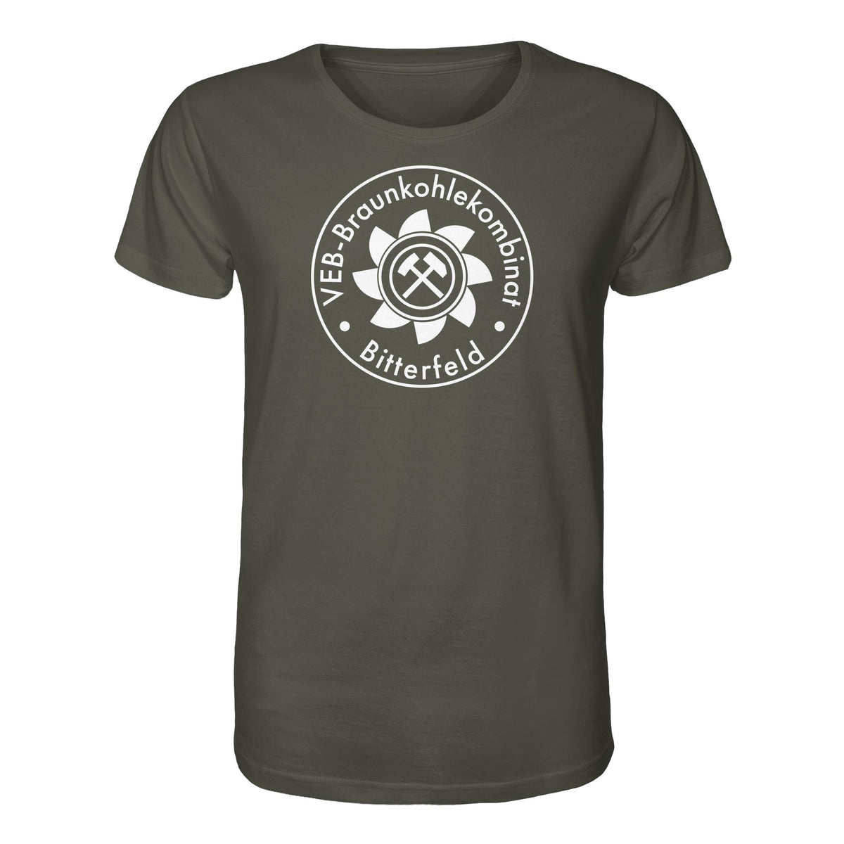 DDR Ostalgie Bio-Shirt Unisex • VEB BRAUNKOHLEKOMBINAT BITTERFELD