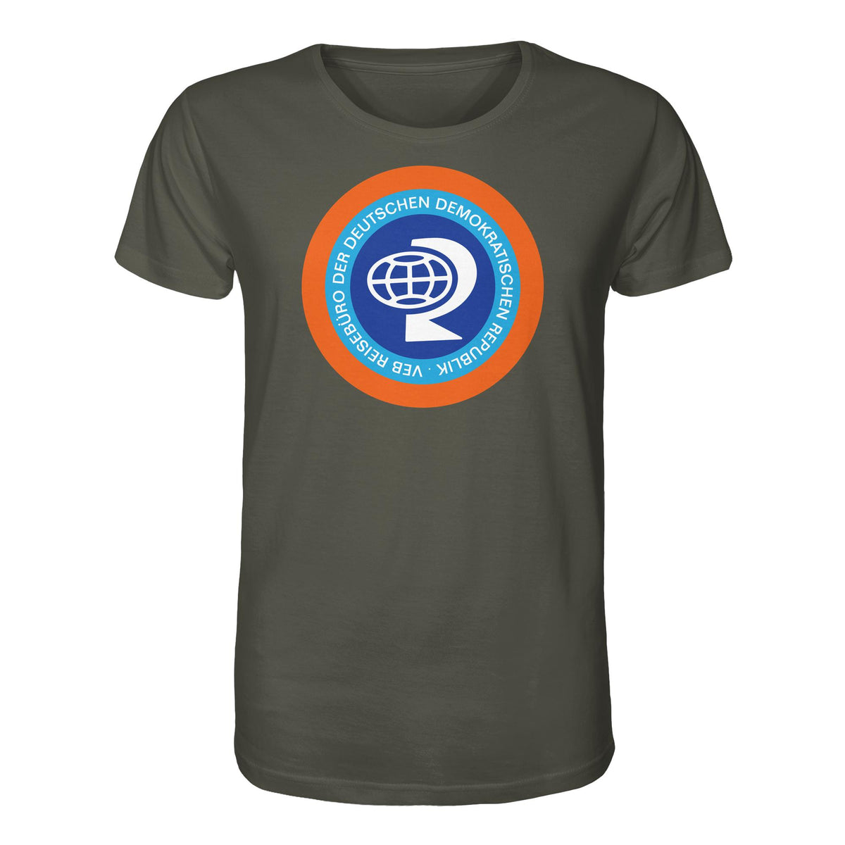DDR Ostalgie Bio-Shirt Unisex • VEB REISEBÜRO DER DDR