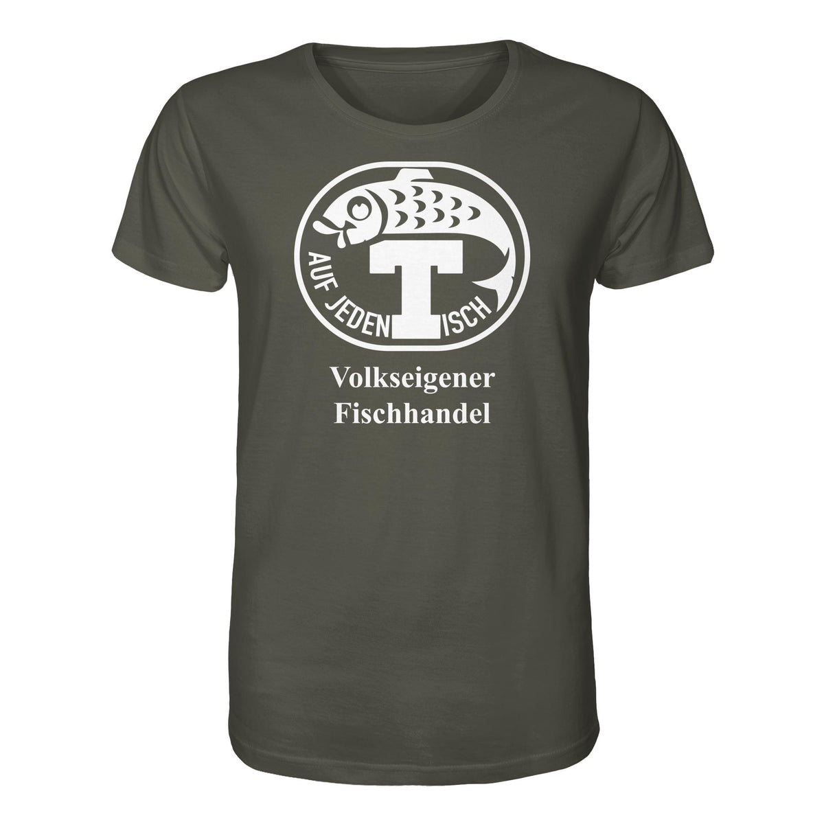 DDR Ostalgie Bio-Shirt Unisex • VEB VOLKSEIGENER FISCHHANDEL
