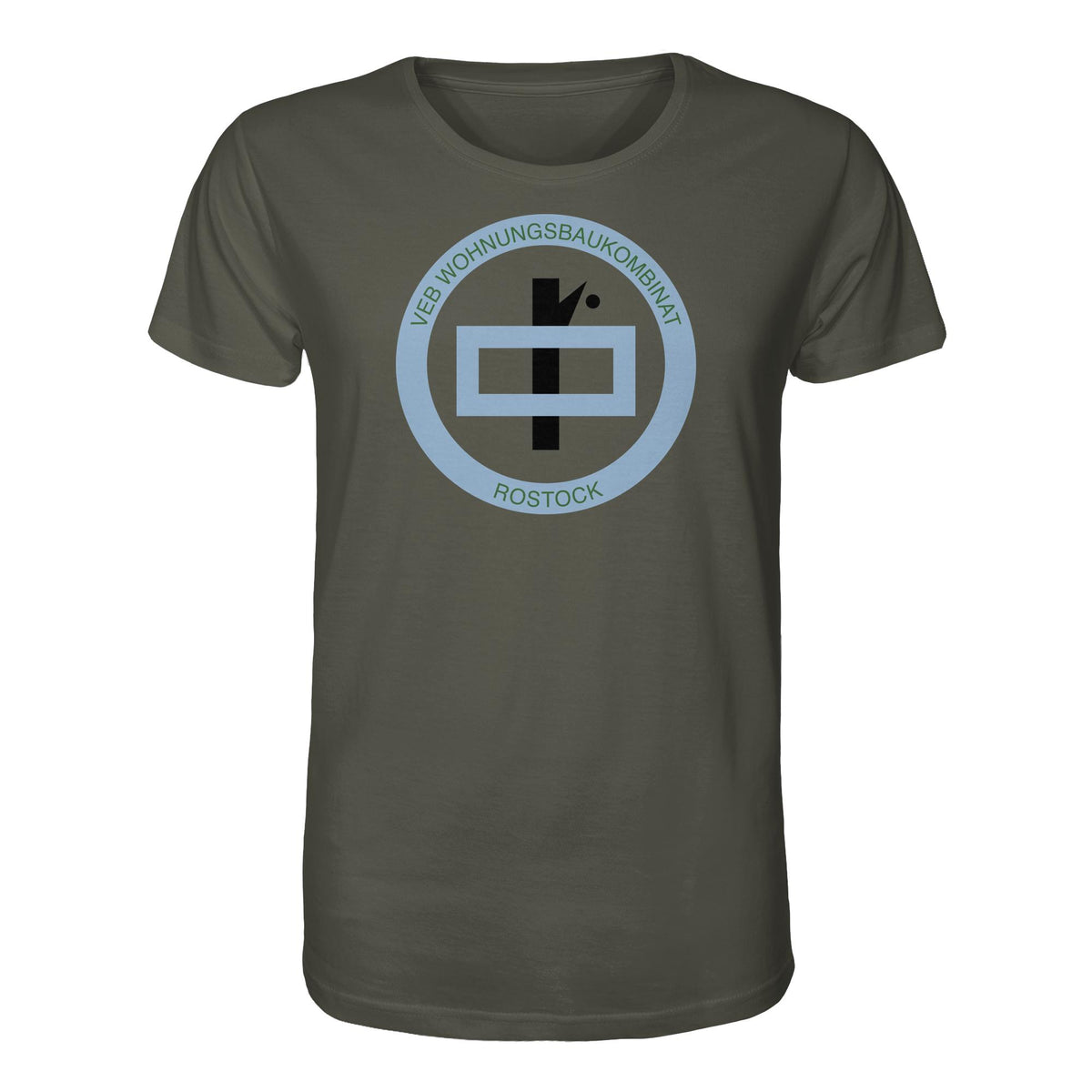 DDR Ostalgie Bio-Shirt Unisex • VEB WOHNUNGSBAUKOMBINAT ROSTOCK
