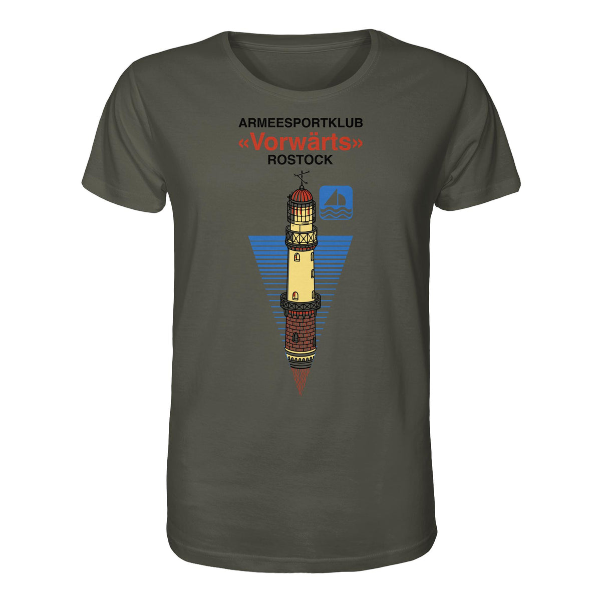 DDR Ostalgie Bio-Shirt Unisex • ARMEESPORTKLUB VORWÄRTS ROSTOCK