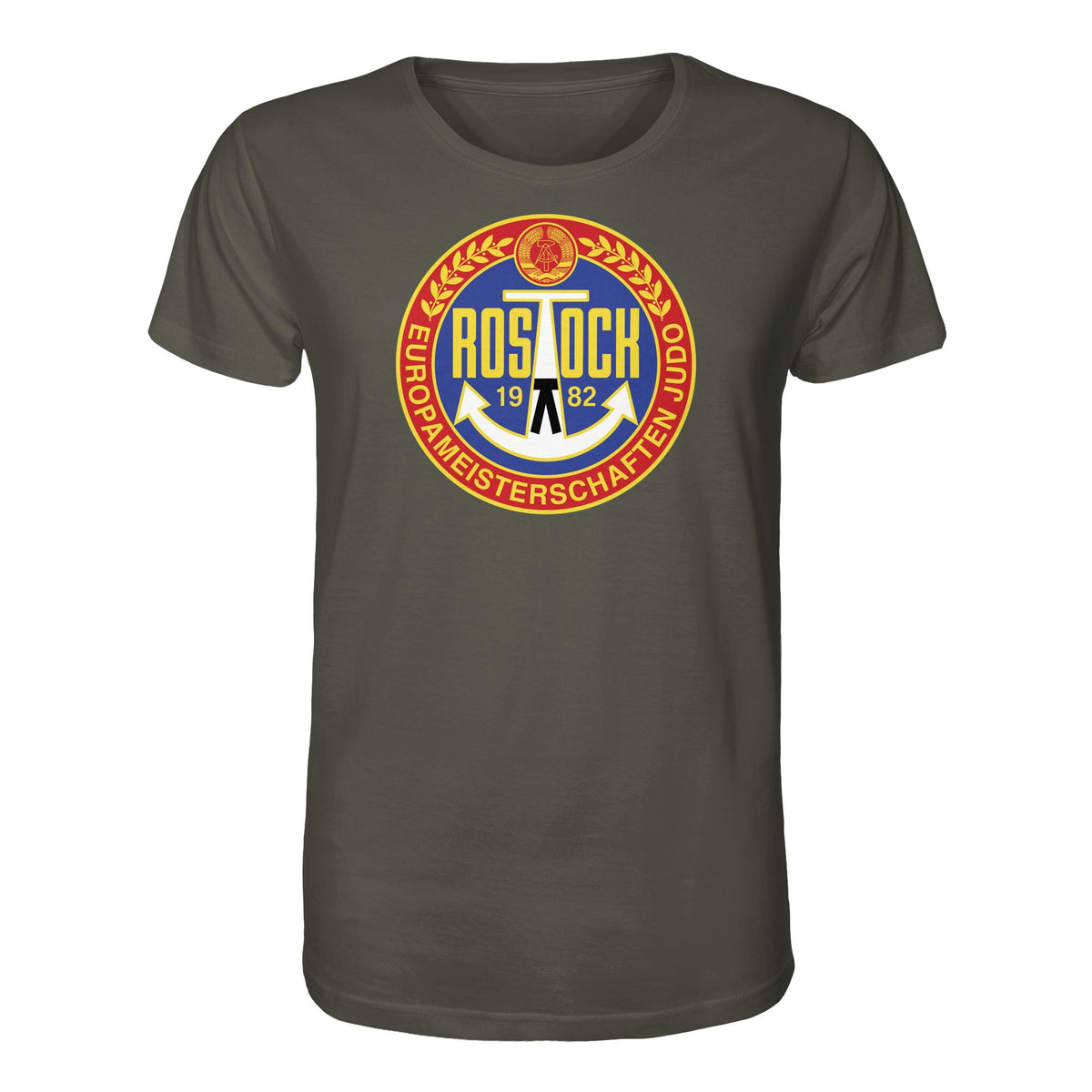 DDR Ostalgie Bio-Shirt Unisex • EUROPAMEISTERSCHAFTEN IM JUDO - ROSTOCK 1982