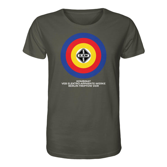DDR Ostalgie Bio-Shirt Unisex • VEB ELEKTRO-APPARATE-WERKE BERLIN-TREPTOW