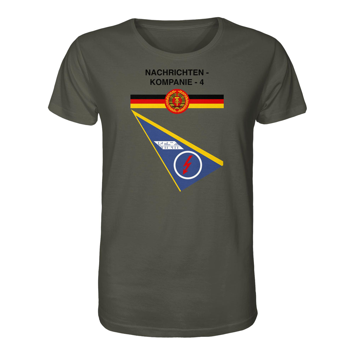 DDR Ostalgie Bio-Shirt Unisex • NVA - NACHRICHTENKOMPANIE 4