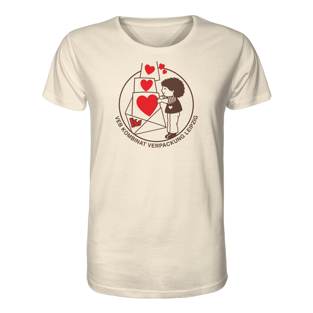 DDR Ostalgie Bio-Shirt Unisex • VEB KOMBINAT VERPACKUNG LEIPZIG