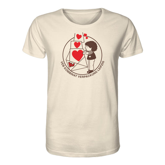 DDR Ostalgie Bio-Shirt Unisex • VEB KOMBINAT VERPACKUNG LEIPZIG