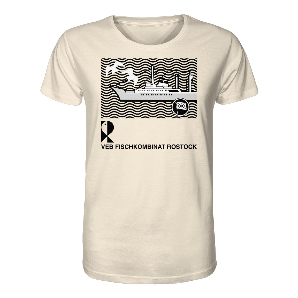 DDR Ostalgie Bio-Shirt Unisex • VEB FISCHKOMBINAT ROSTOCK