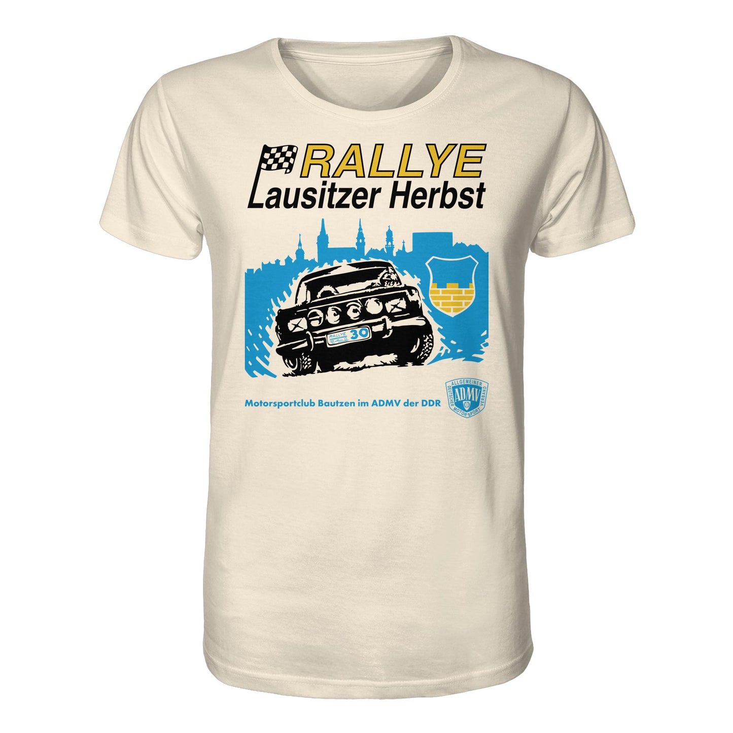 ORGANIC BIO SHIRT UNISEX • RALLYE LAUSITZER HERBST, MOTORSPORTCLUB BAUTZEN