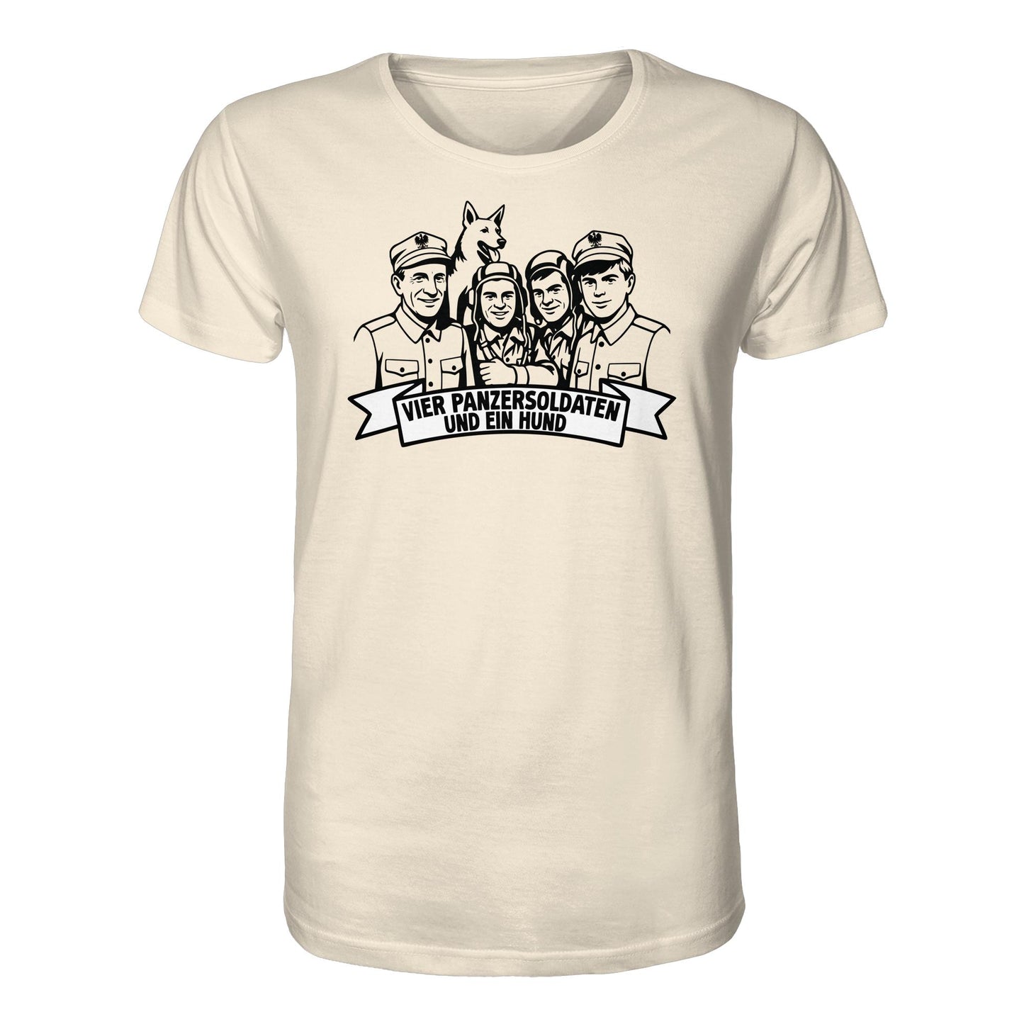 ORGANIC BIO SHIRT UNISEX • VIER PANZERSOLDATEN UND EIN HUND