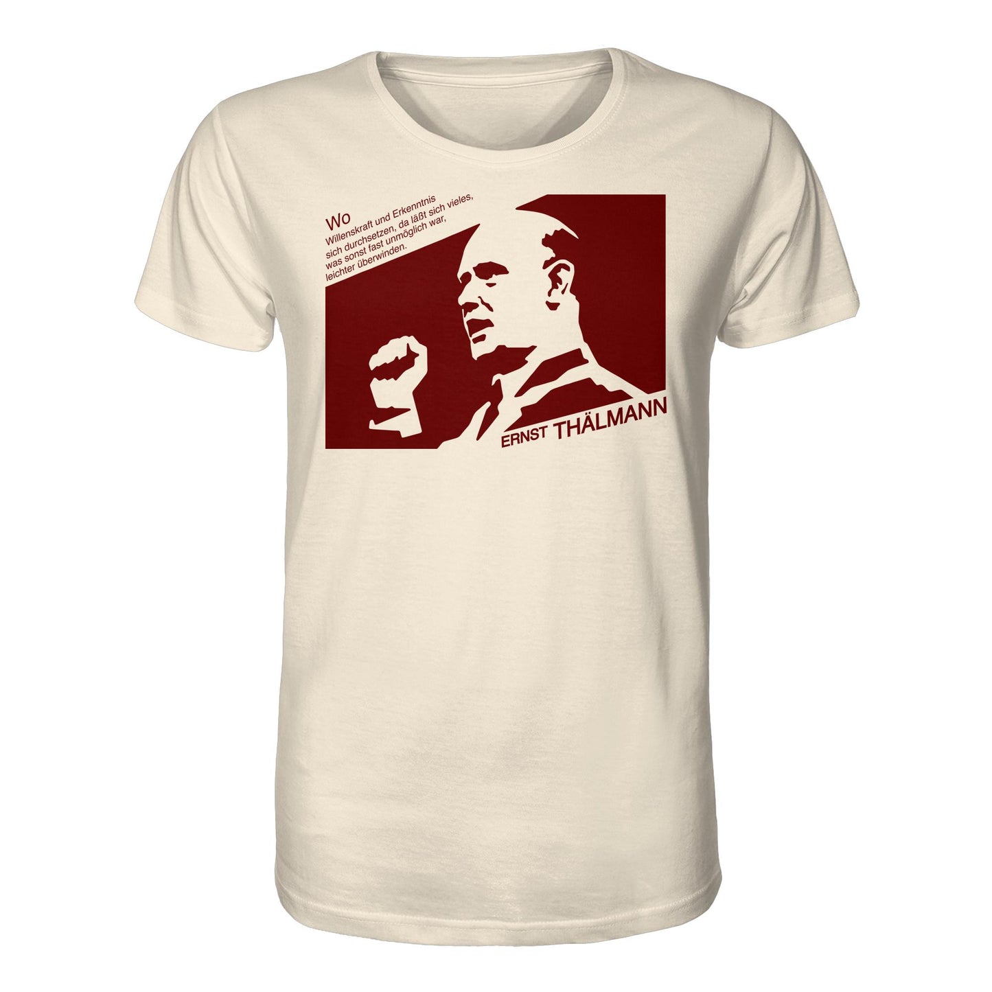 ORGANIC BIO SHIRT UNISEX • ERNST THÄLMANN - ORIGINAL DDR-PLAKAT