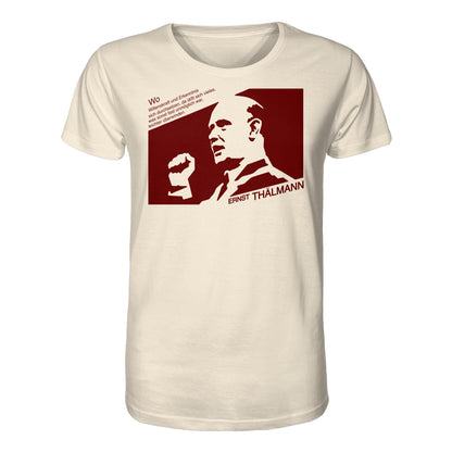 ORGANIC BIO SHIRT UNISEX • ERNST THÄLMANN - ORIGINAL DDR-PLAKAT