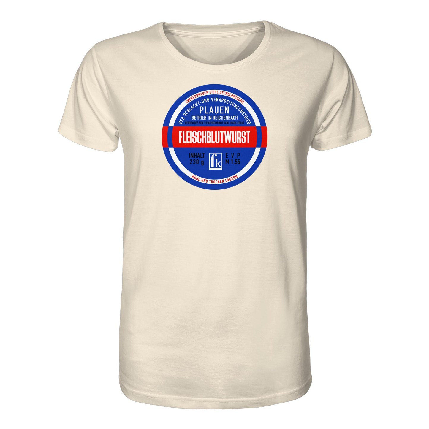 ORGANIC BIO SHIRT UNISEX • FLEISCHBLUTWURST KONSERVE - PLAUEN
