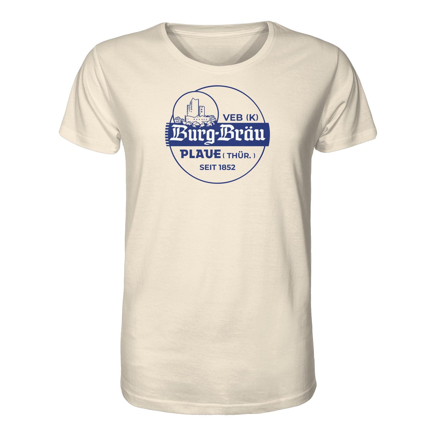 ORGANIC BIO SHIRT UNISEX • VEB BURG-BRÄU PLAUE BIERE