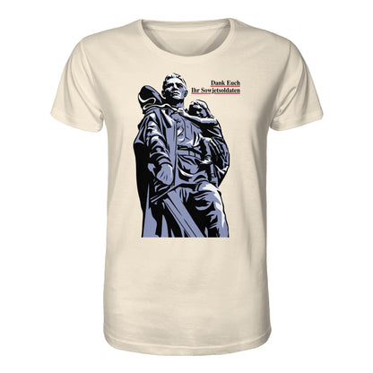 ORGANIC BIO SHIRT UNISEX • DANK EUCH IHR SOWJETSOLDATEN (DDR ORIGINAL-PLAKAT)