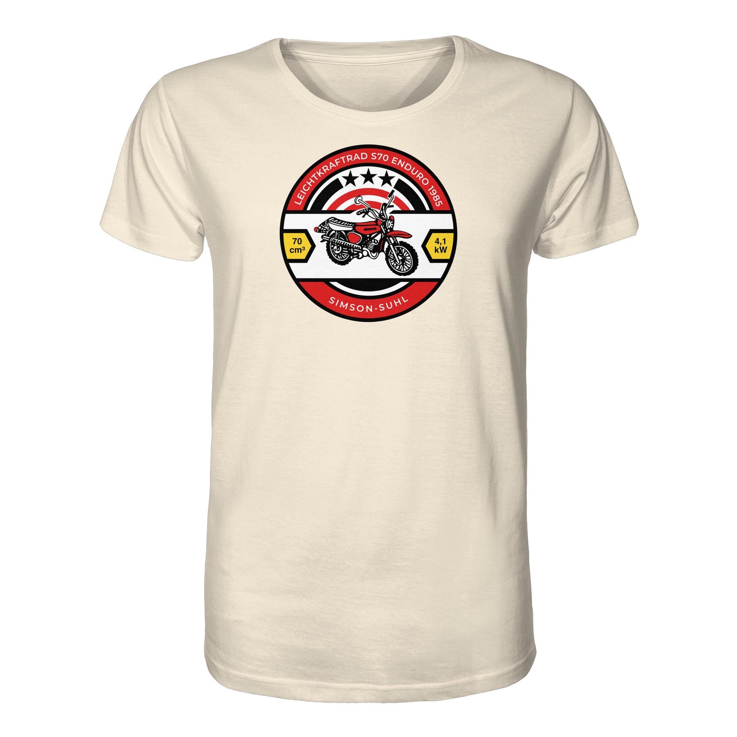 ORGANIC BIO SHIRT UNISEX • SIMSON S70 - ORIGINAL BIERDECKEL