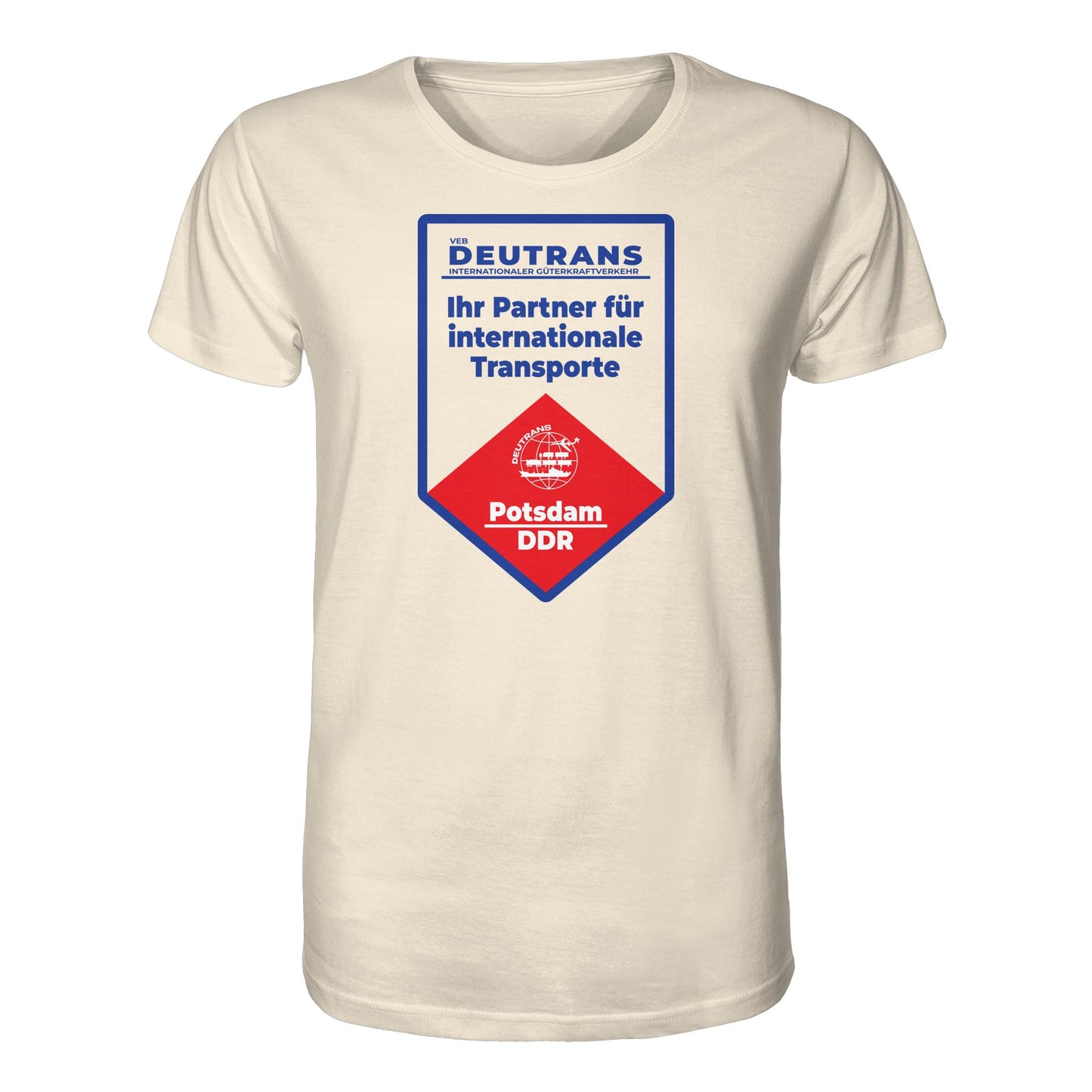 DDR Ostalgie Bio-Shirt Unisex • VEB DEUTRANS - POTSDAM