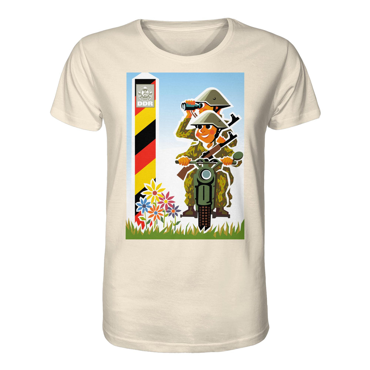 DDR Ostalgie Bio-Shirt Unisex • NVA-GRENZTRUPPEN (ORIGINAL-PLAKAT)